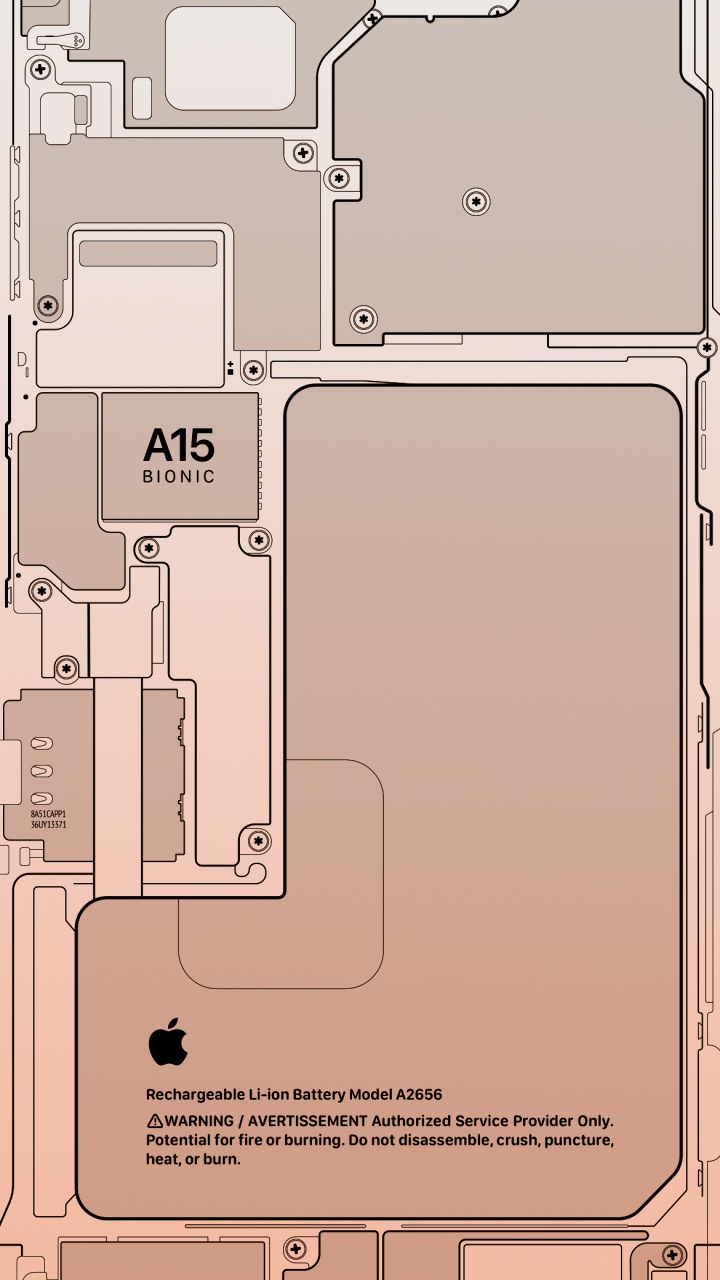 Обои Эпл, apple, iPhone, 15 бионических, параллель в разрешении 720x1280