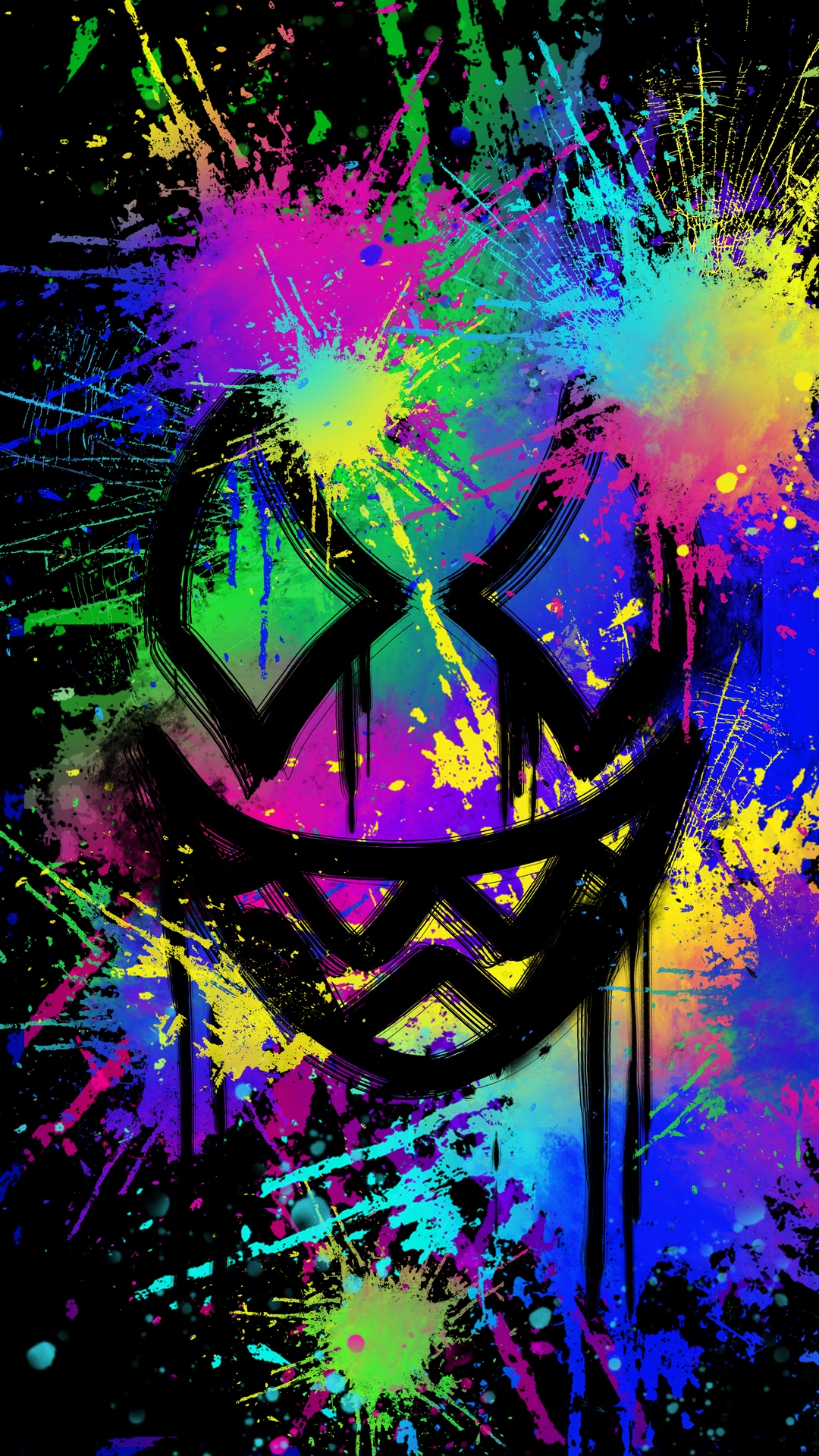 Обои neonfarben, цветной, живопись, природа, пурпур в разрешении 1080x1920