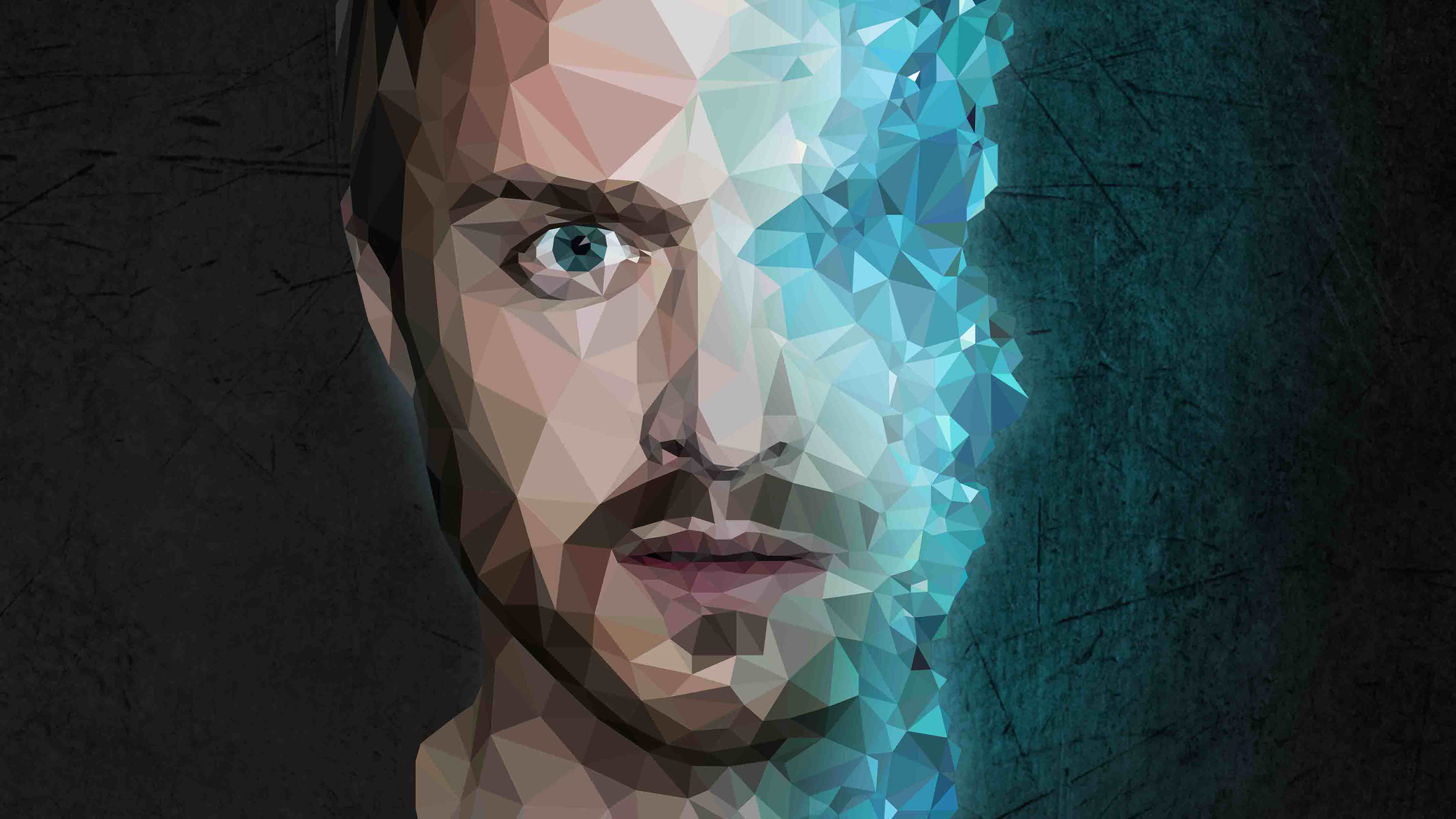 Обои Джесси Пинкман, Аарон Пол, Во все тяжкие, Уолтер Уайт, иллюстрация в разрешении 3840x2160