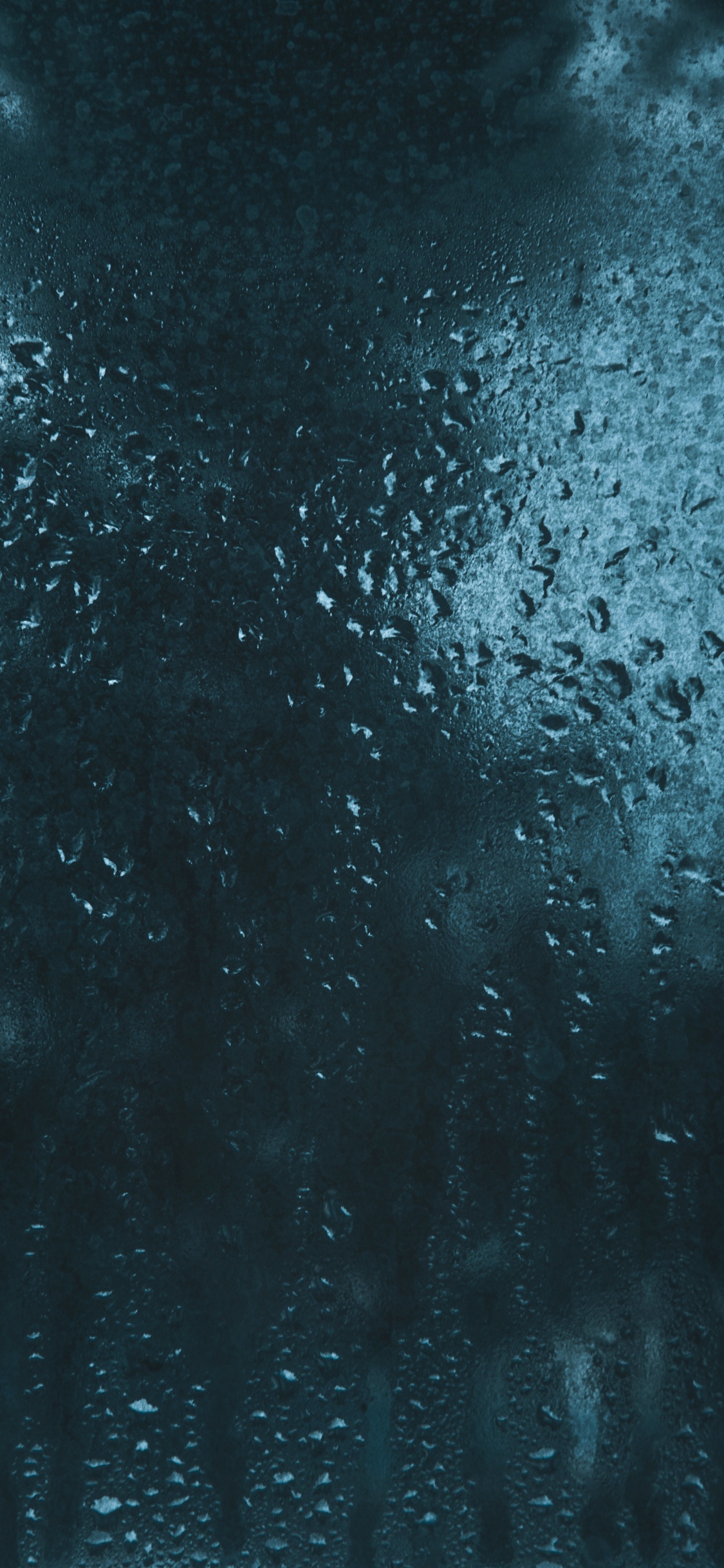 Обои синий, вода, черный, атмосфера, дождь в разрешении 1125x2436