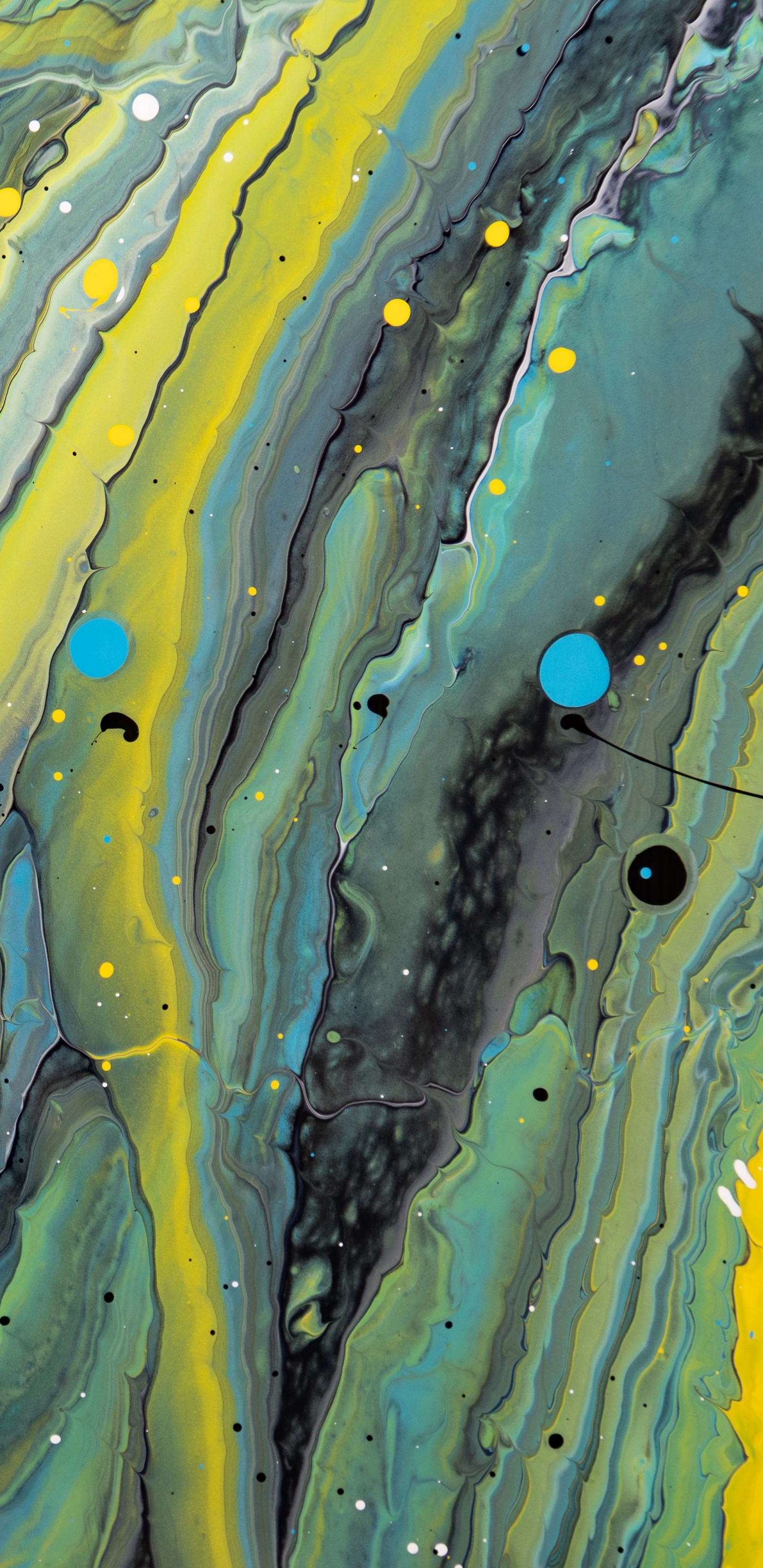 Обои арт, абстрактное искусство, экорегион, окружающая среда, склон в разрешении 1440x2960