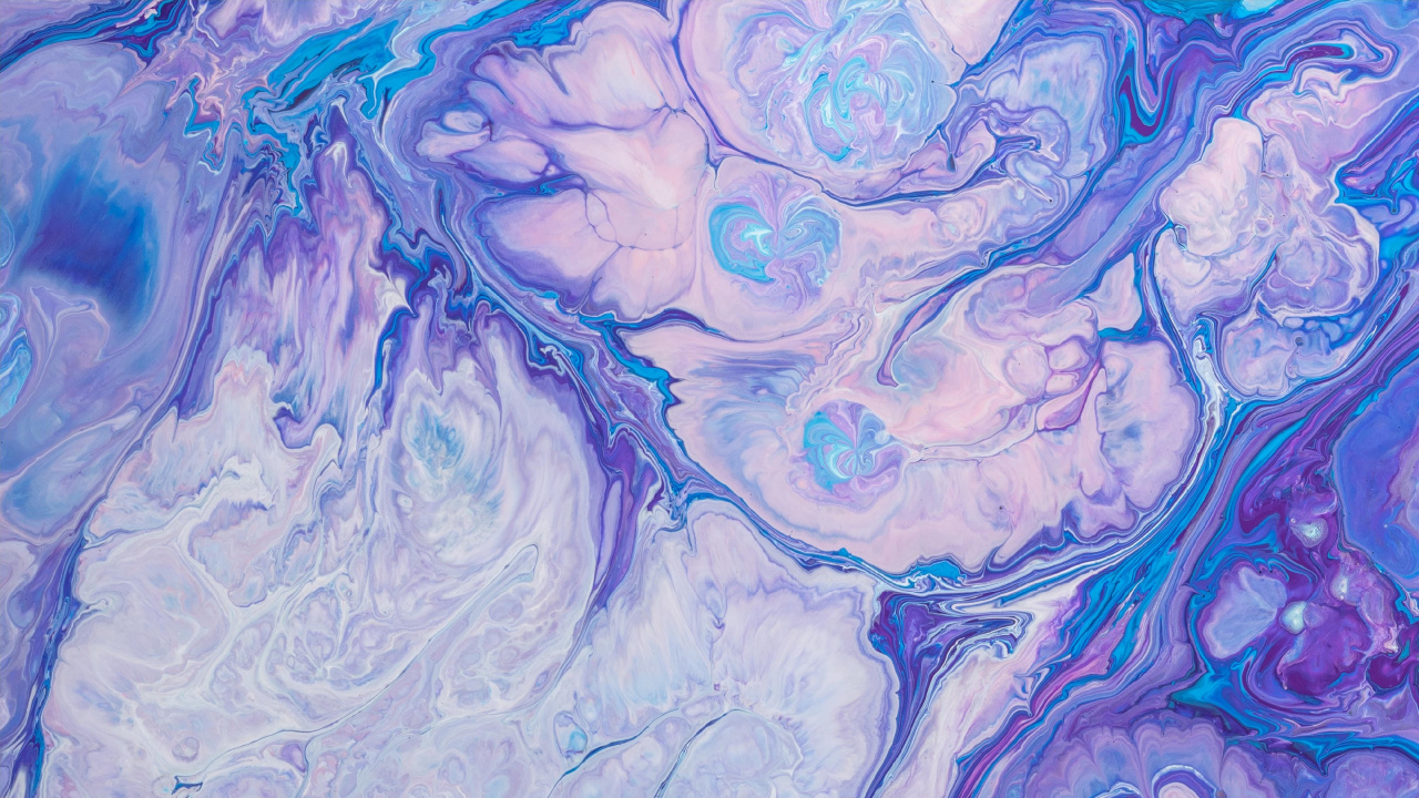 Обои синий, пурпур, узор, вода, Фиолетовый в разрешении 1280x720