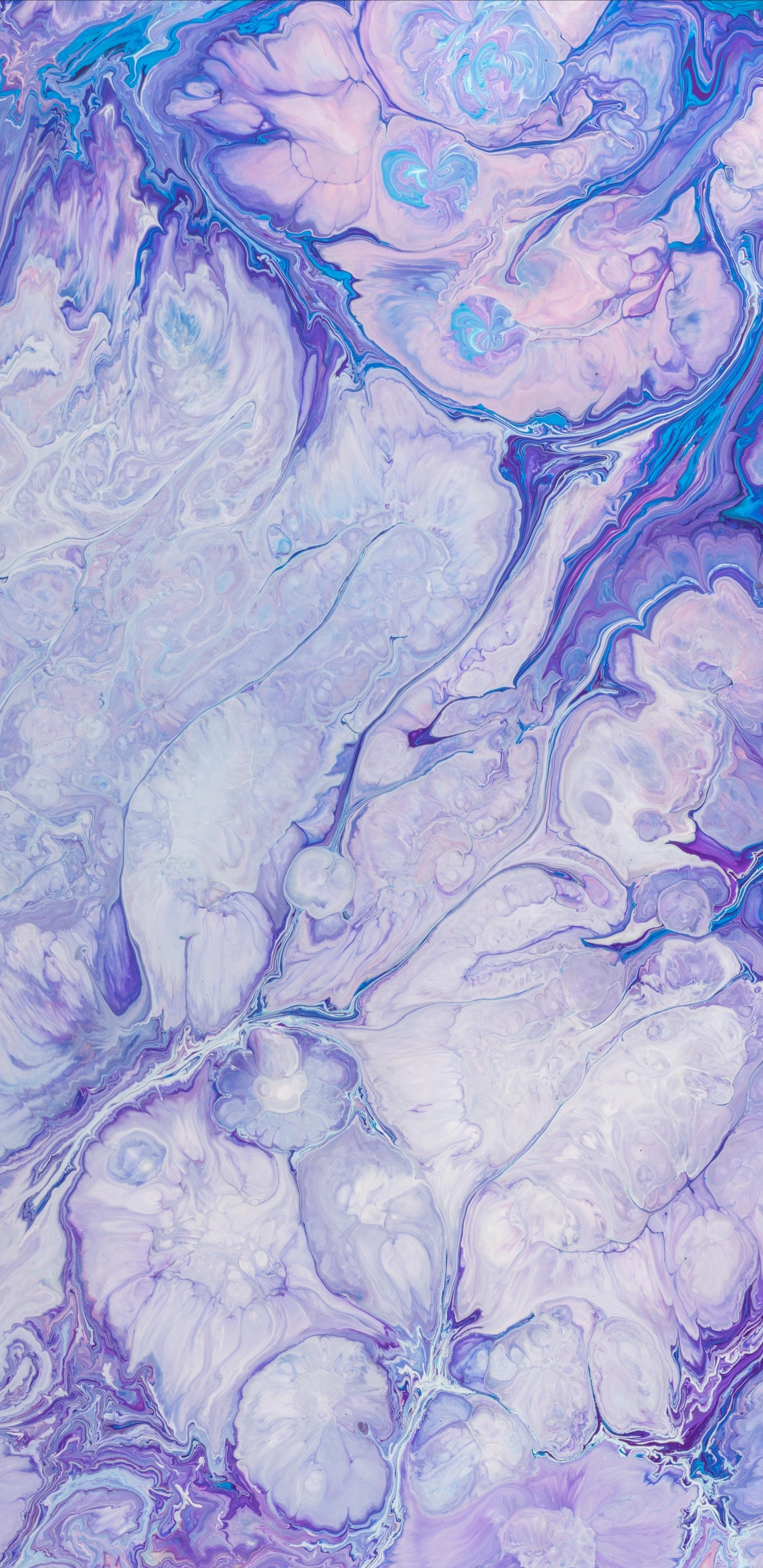 Обои синий, пурпур, узор, вода, Фиолетовый в разрешении 1440x2960