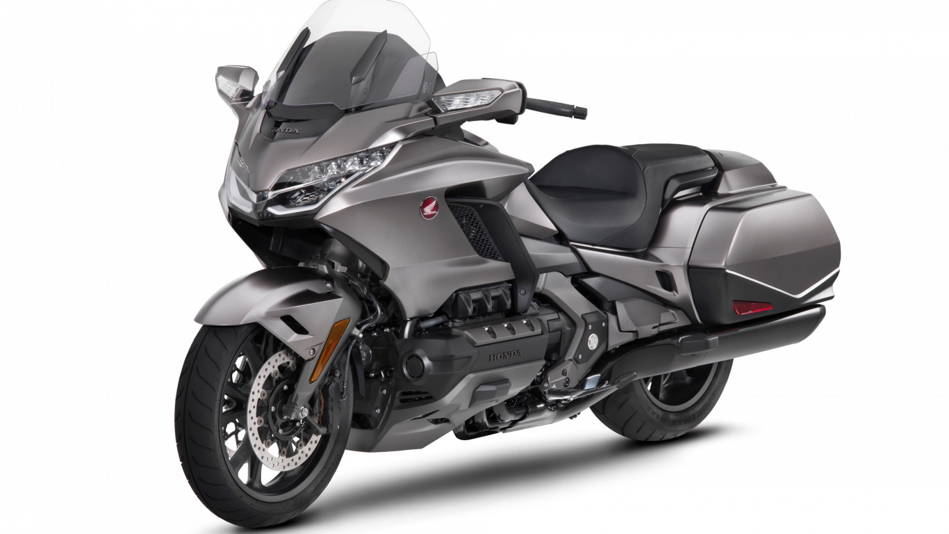 Обои модель 2018 honda goldwing, Honda Золото Крыло, Honda Motor Company, мотоцикл, туристический мотоцикл в разрешении 1366x768
