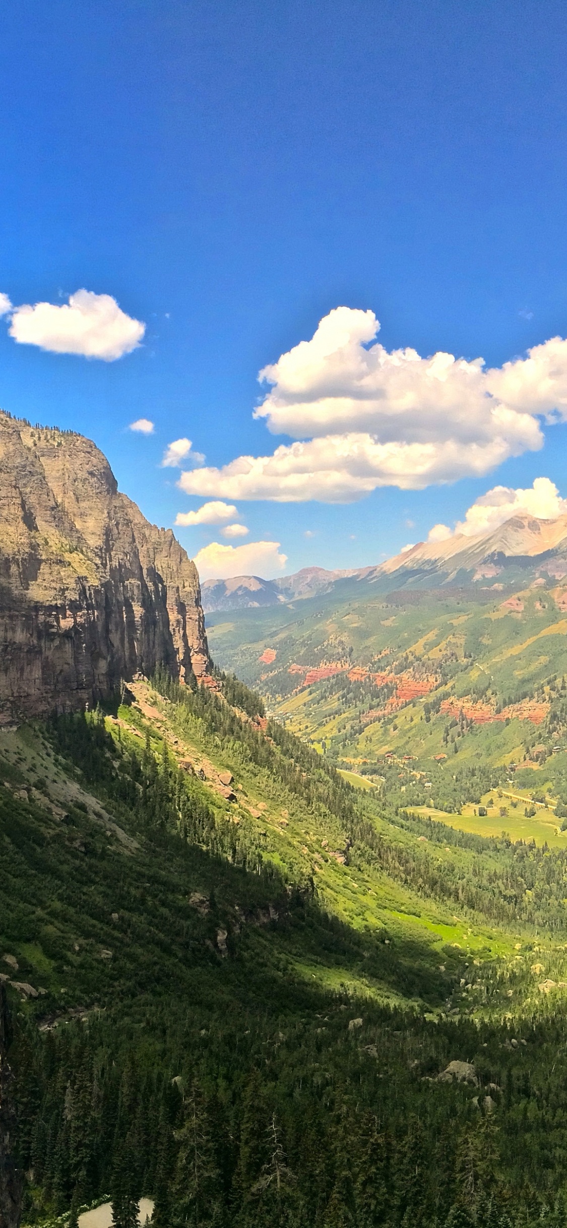 Обои горный рельеф, гора, природный ландшафт, нагорье, природа в разрешении 1125x2436