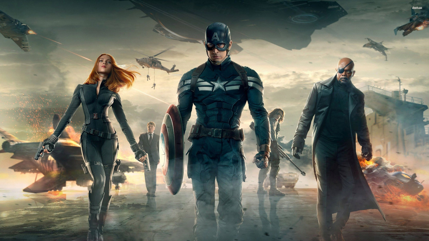 Обои Капитан Америка, компьютерная игра, боевик, Бакки Барнс, небо в разрешении 1366x768