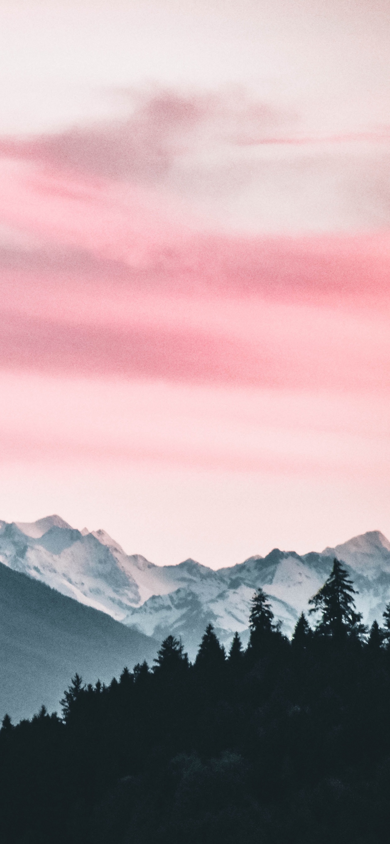 Обои гора, горный рельеф, природа, горный хребет, облако в разрешении 1242x2688