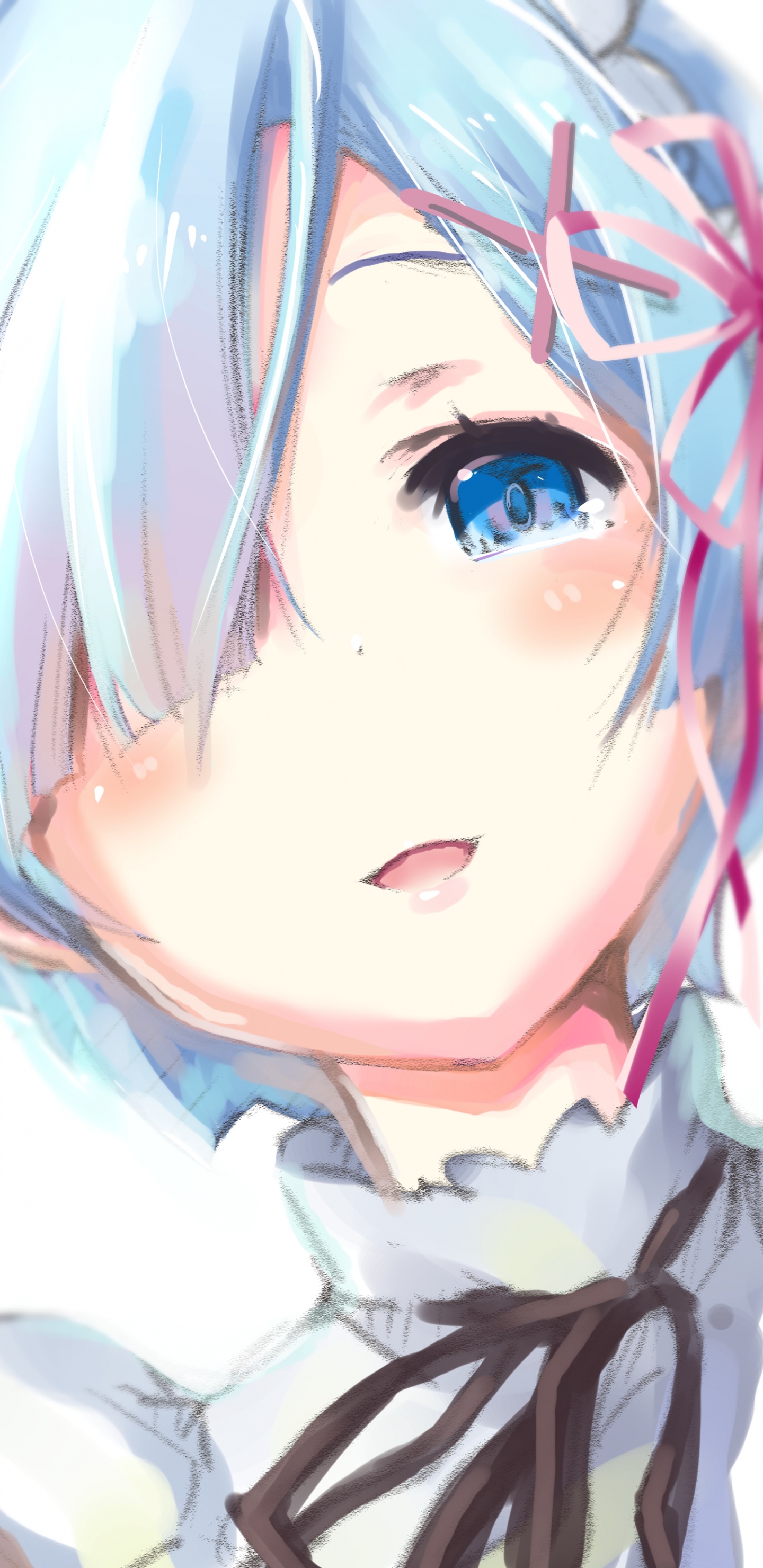 Обои аниме, Манга, Нацуки Субару, характер, мультфильм в разрешении 1440x2960