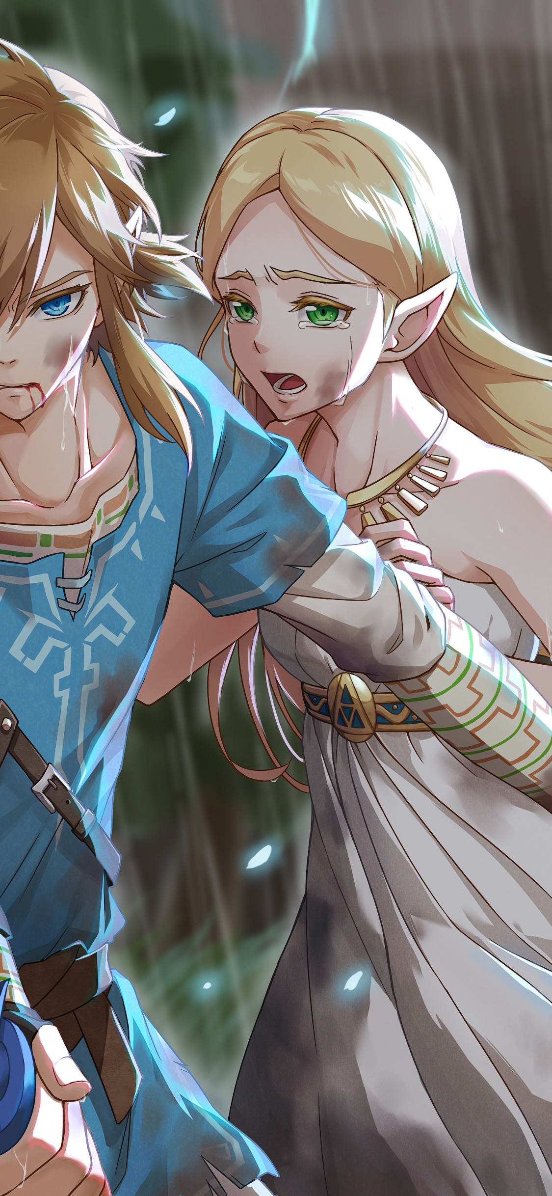 Обои мультфильм, The Legend of Zelda, легенда о zelda окарина времени, Принцесса Зельда, каштановые волосы в разрешении 1125x2436