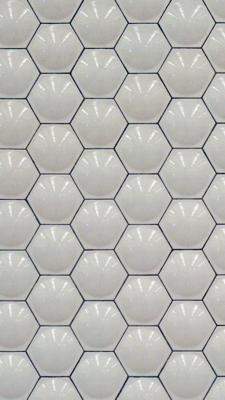 Обои узор, плитка, дизайн, стена, металл в разрешении 750x1334