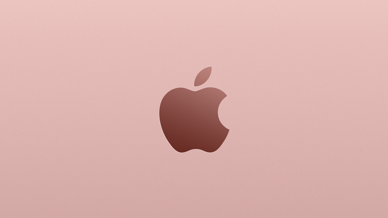 Обои apple, золото, розовый, сердце, облако в разрешении 1280x720