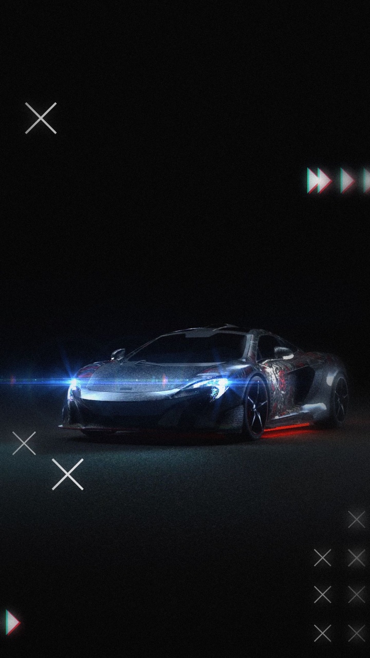 Обои свет, спорткар, легковые автомобили, автомобильное освещение, шина в разрешении 720x1280