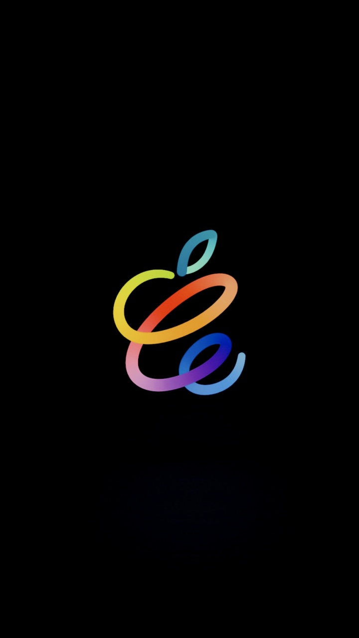 Обои Spring Loaded Apple event inspired wallpaper in black в разрешении 720x1280