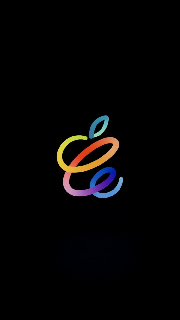 Обои Spring Loaded Apple event inspired wallpaper in black в разрешении 750x1334
