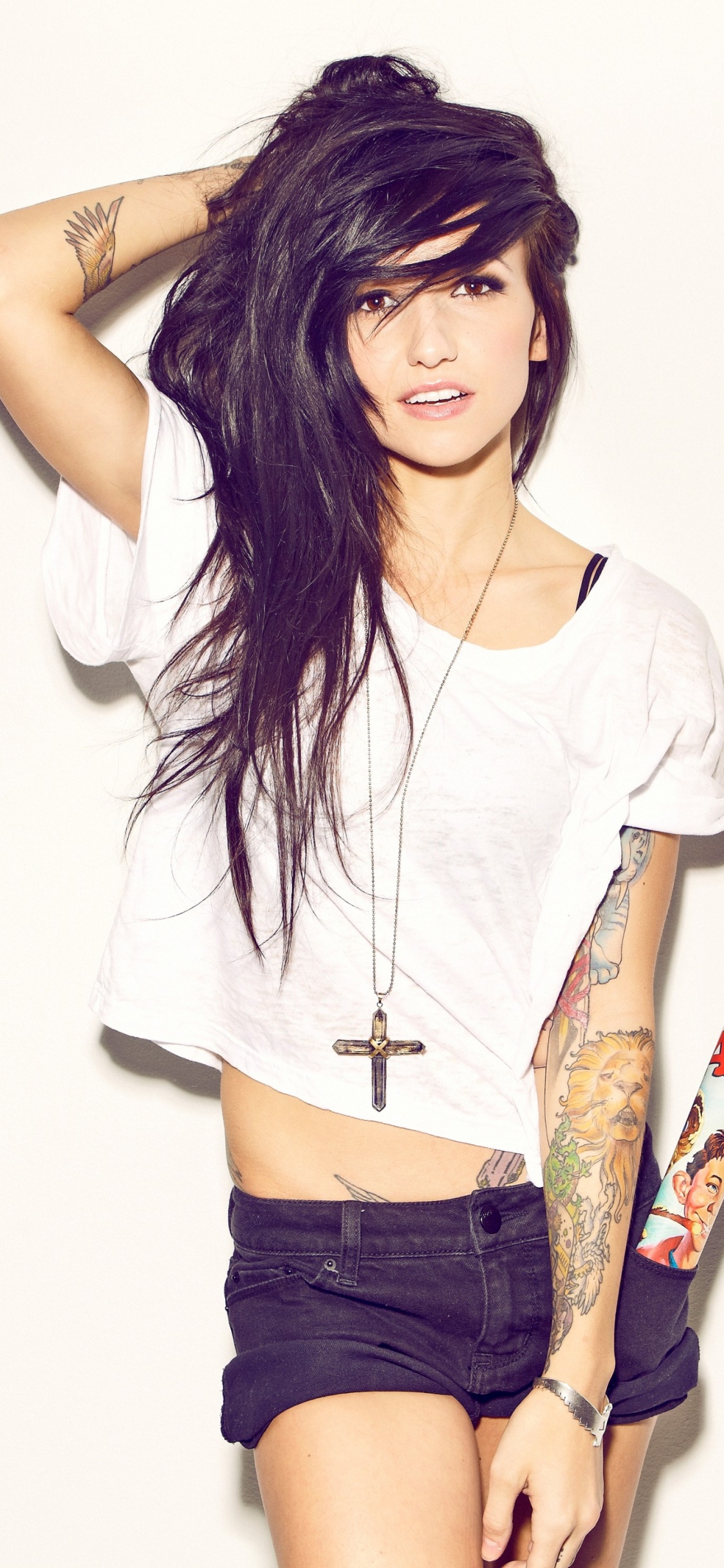 Обои Валери poxleitner, огни, плечо, одежда, Талия в разрешении 1125x2436