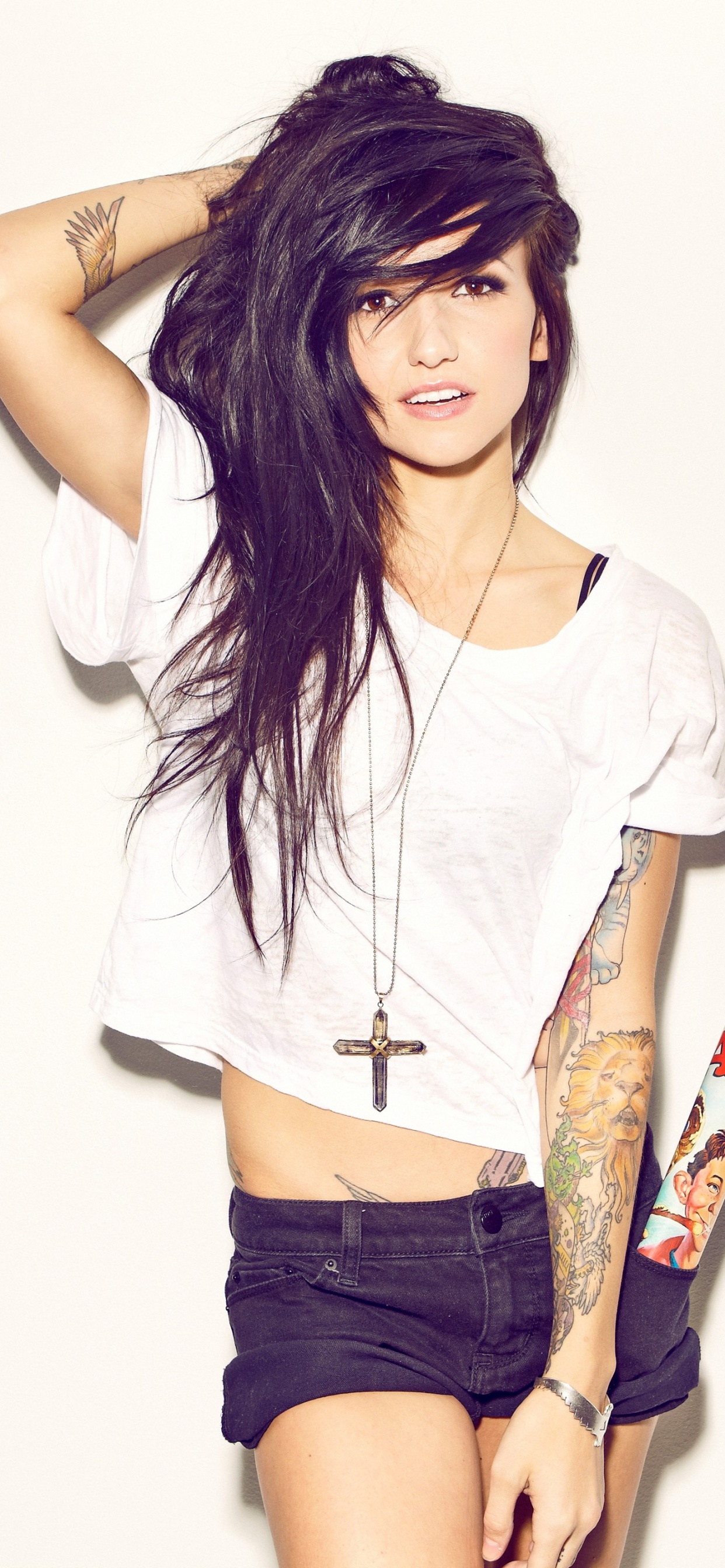 Обои Валери poxleitner, огни, плечо, одежда, Талия в разрешении 1242x2688