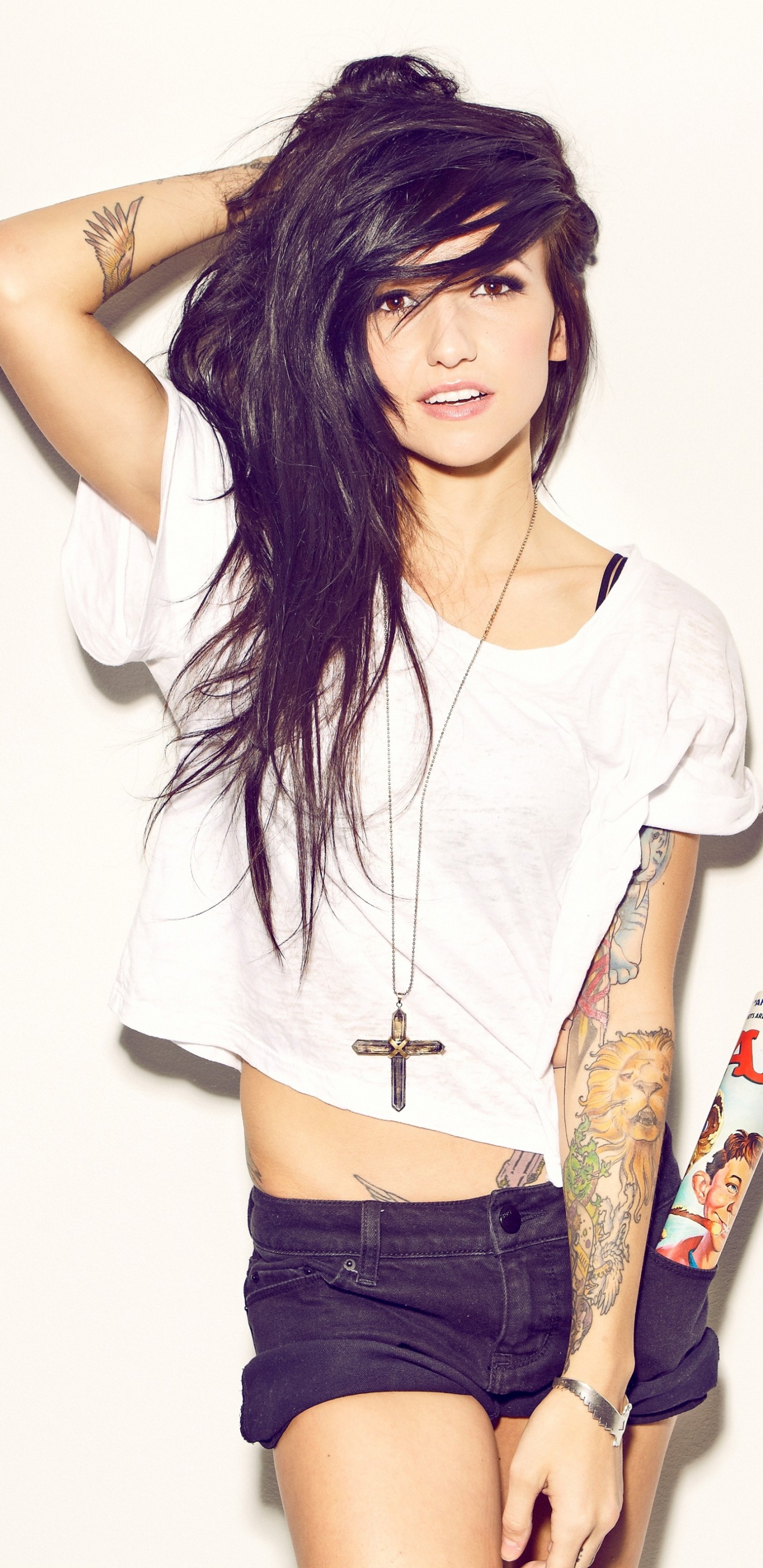 Обои Валери poxleitner, огни, плечо, одежда, Талия в разрешении 1440x2960