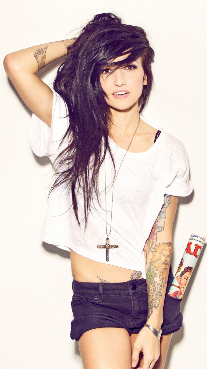 Обои Валери poxleitner, огни, плечо, одежда, Талия в разрешении 720x1280