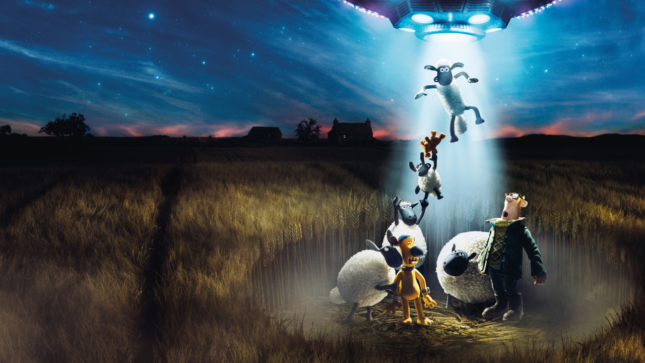 Обои агеддон кино фильм овца шон, Шон овечка лечит, кинорежиссер, Научная фантастика, анимация в разрешении 1280x720