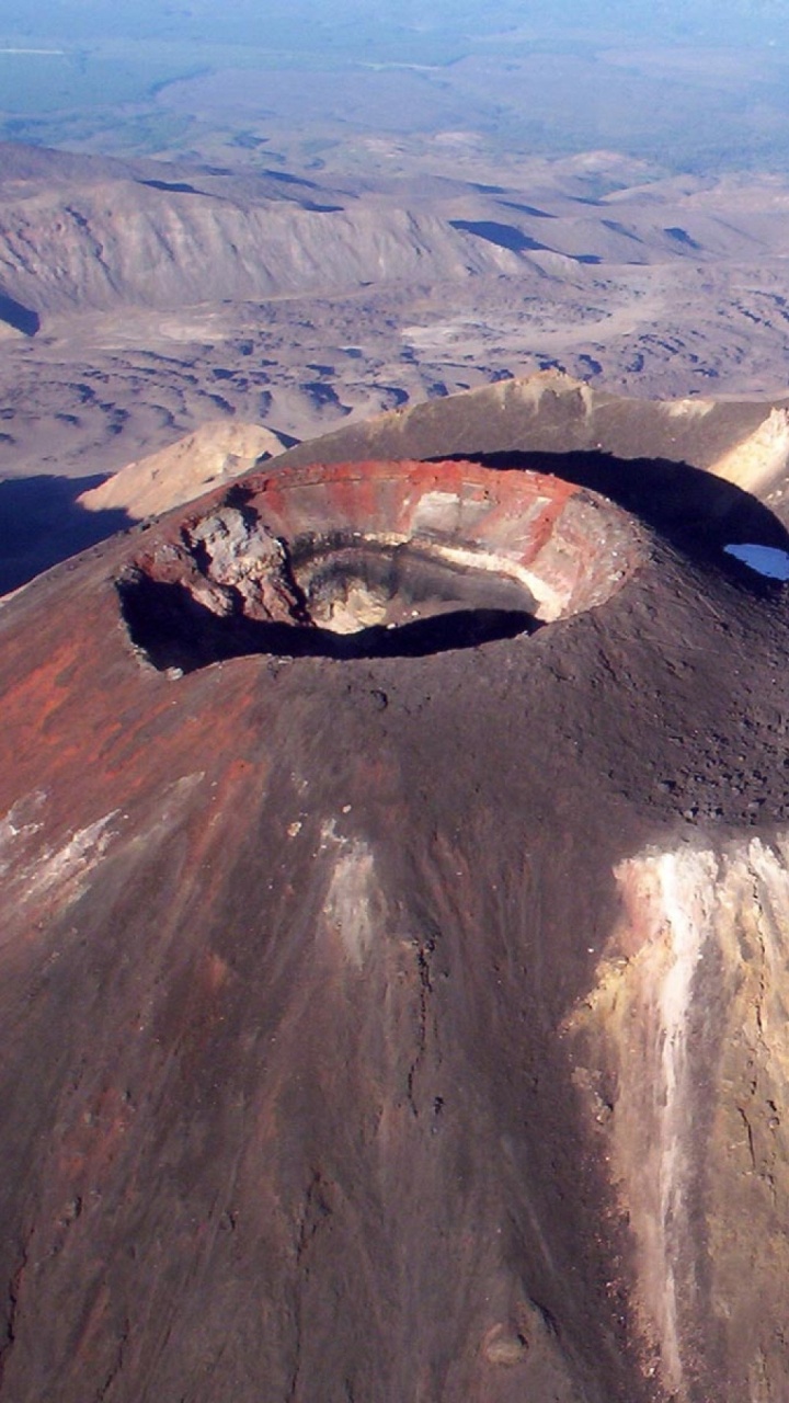 Обои гора, Гора Ngauruhoe, горный рельеф, хребет, вулканического рельефа в разрешении 720x1280