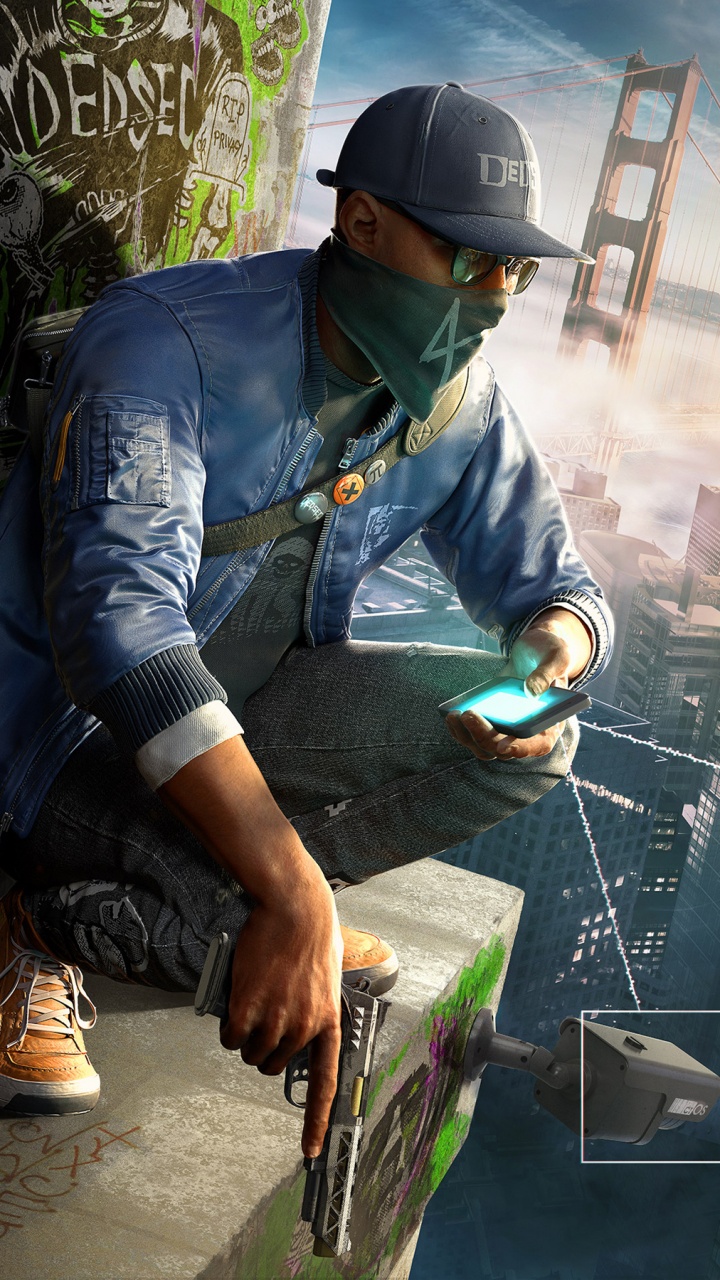 Обои Watch Dogs 2, ubisoft, playstation 4, компьютерная игра, стратегии видео игры в разрешении 720x1280