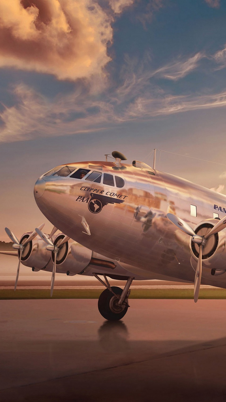 Обои самолет, самолеты, воздушное путешествие, авиация, авиалайнер в разрешении 720x1280