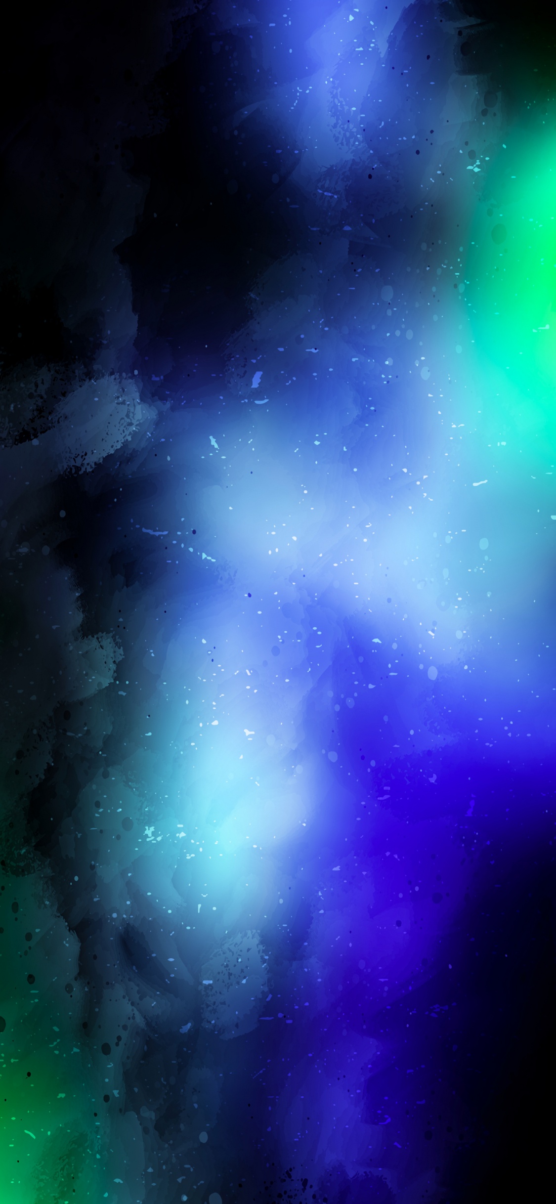 Обои атмосфера, лазурный, астрономический объект, Галактика, электрик в разрешении 1125x2436