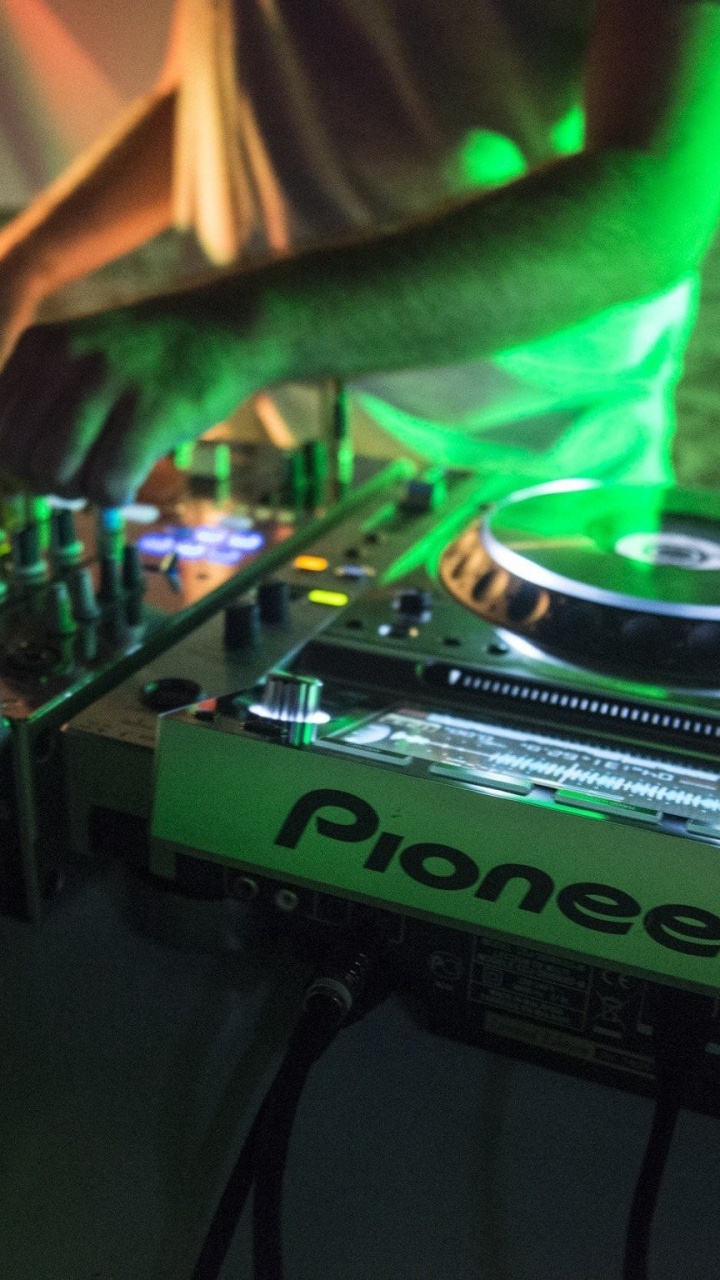 Обои диджей микс, электроника, cdj, диск жокей, технологии в разрешении 720x1280