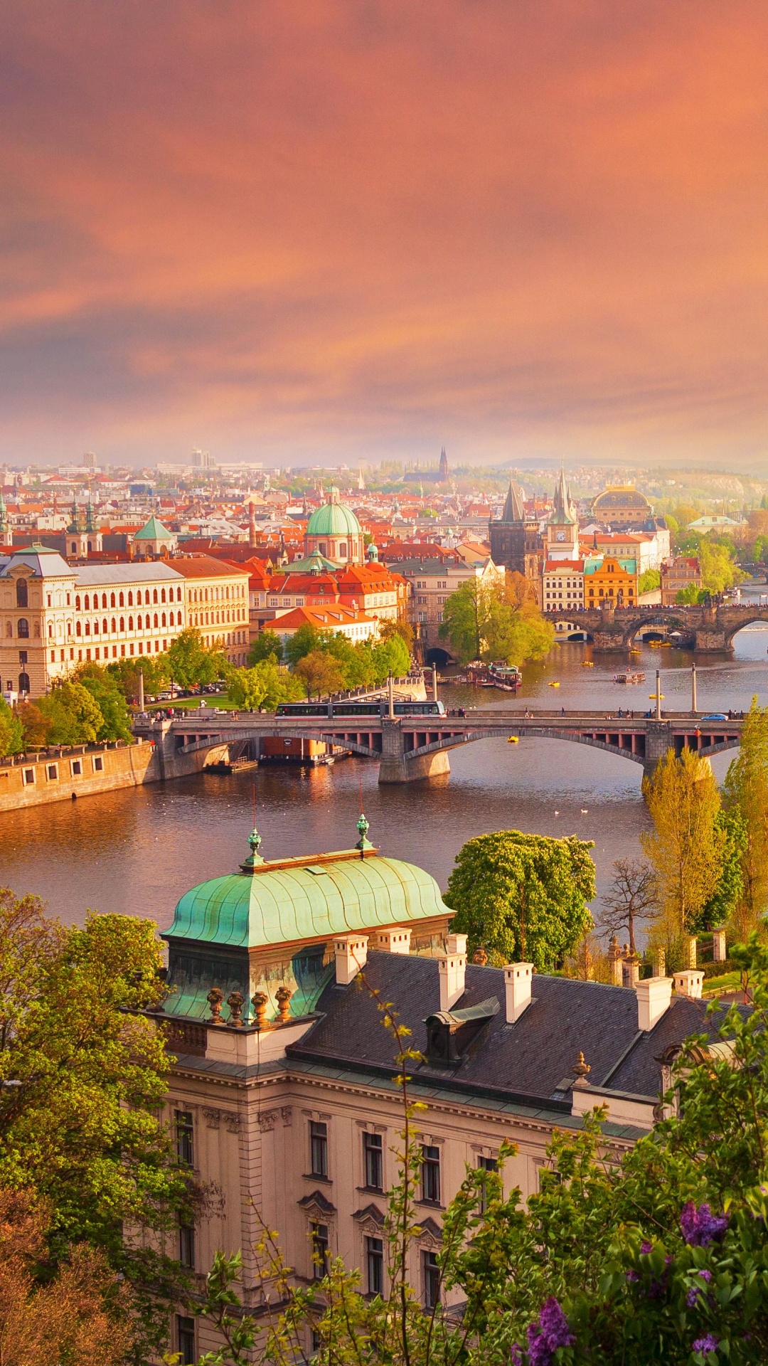 Обои Прага, город, городок, городской район, городской пейзаж в разрешении 1080x1920