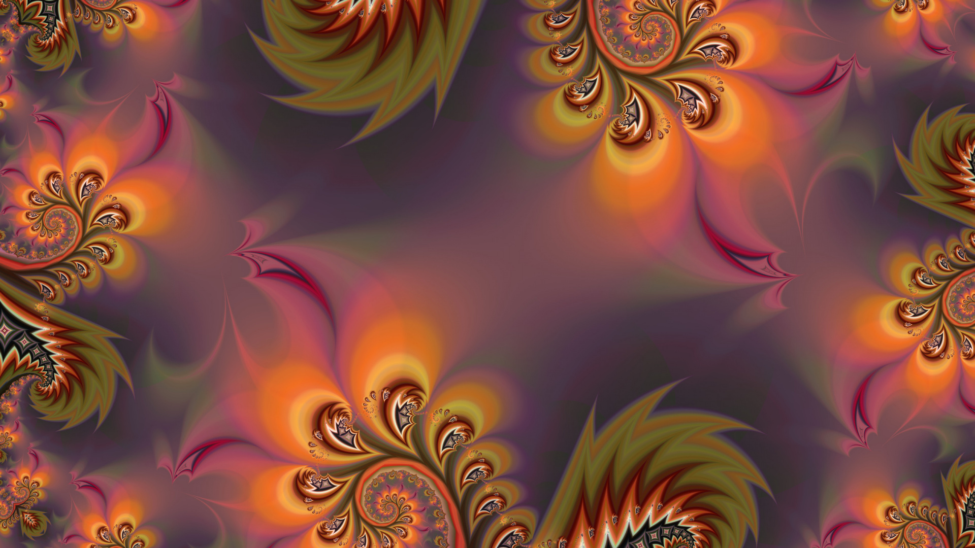 Обои абстракция, абстрактное искусство, фрактальное искусство, узор, арт в разрешении 1920x1080