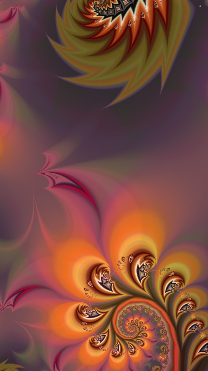 Обои абстракция, абстрактное искусство, фрактальное искусство, узор, арт в разрешении 720x1280