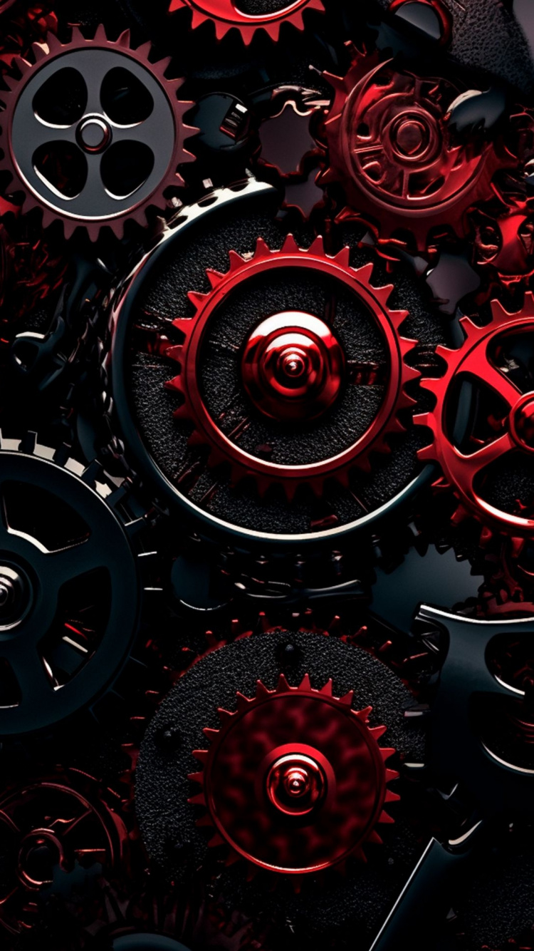 Обои круг, автомобильные шины, свет, черный, красный цвет в разрешении 750x1334