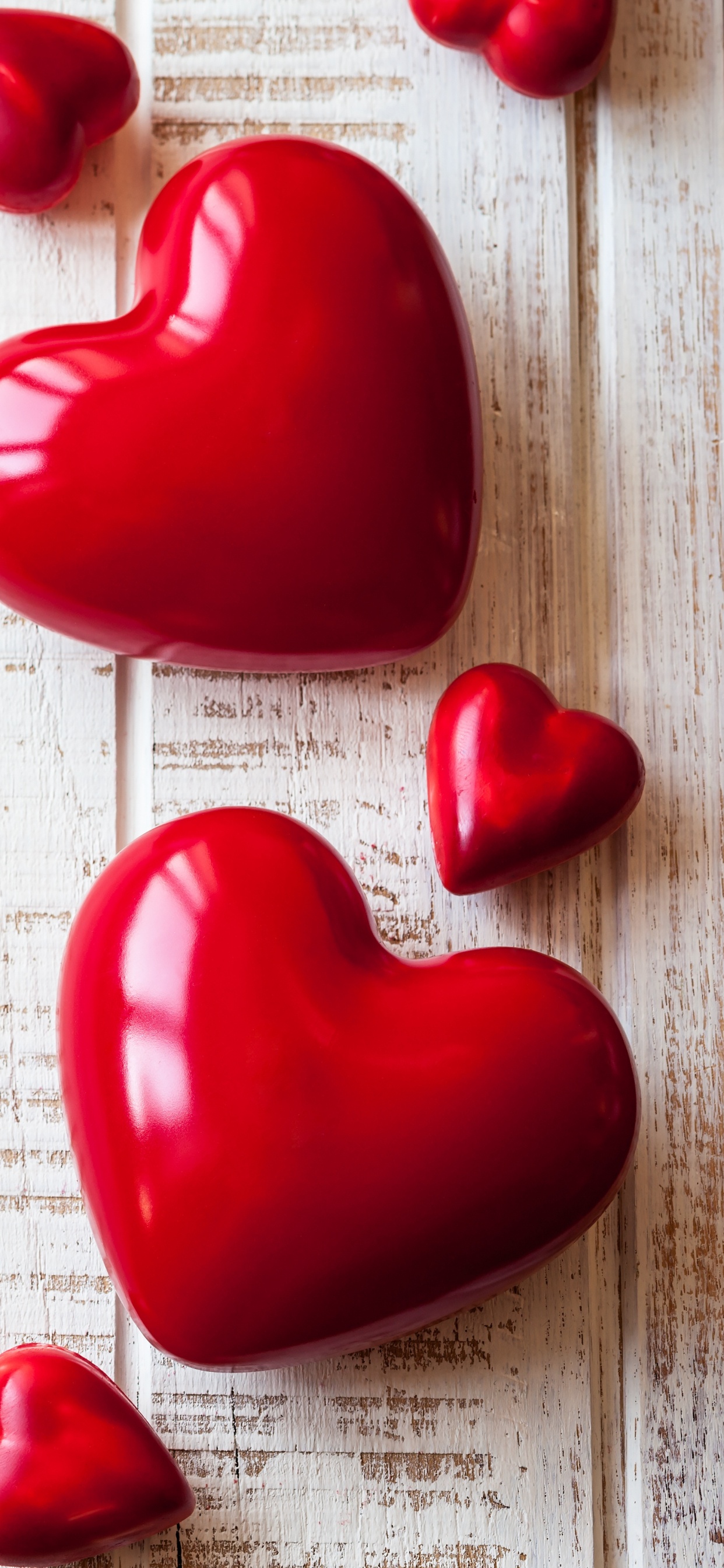 Обои любовь, сердце, День Святого Валентина, векторная графика, иллюстрация в разрешении 1242x2688