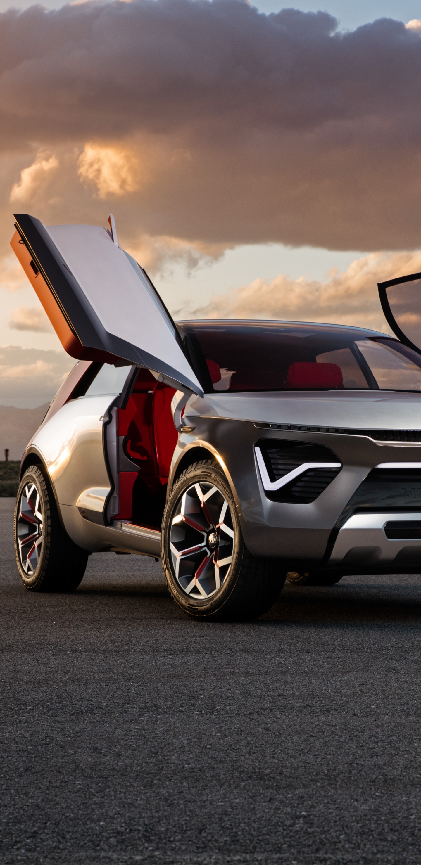 Обои Kia Motors, авто, Концепция Киа ГТ, автомобиль концепции, Ровер Evoque Диапазон в разрешении 1440x2960