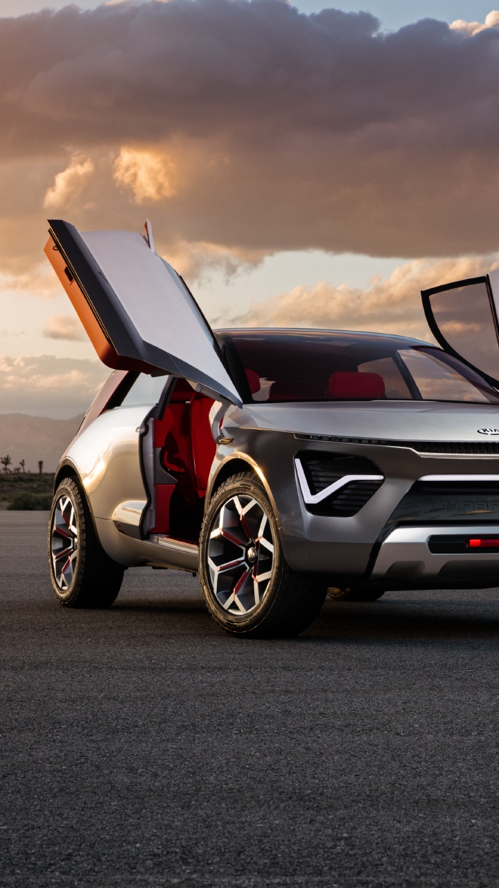 Обои Kia Motors, авто, Концепция Киа ГТ, автомобиль концепции, Ровер Evoque Диапазон в разрешении 720x1280