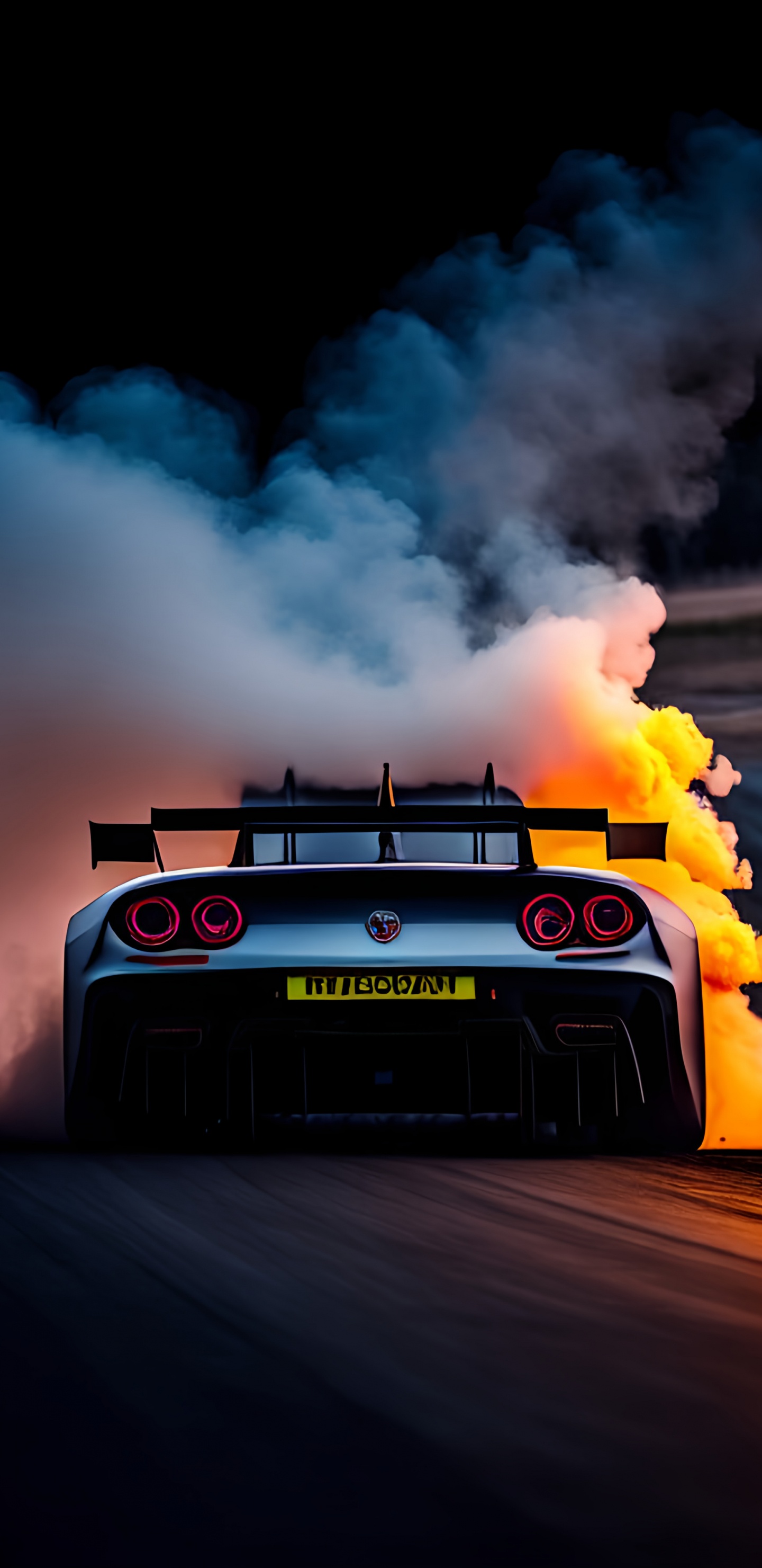 Обои легковые автомобили, авто, суперкар, автомобильное освещение, капюшон в разрешении 1440x2960