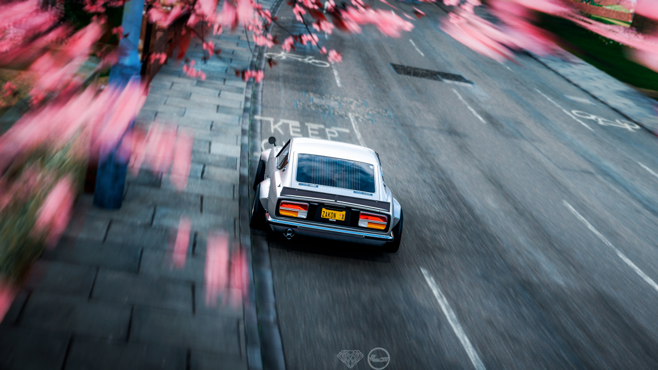 Обои горизонт форза, гонки видео игры, авто, дрифтинг, асфальт в разрешении 1280x720