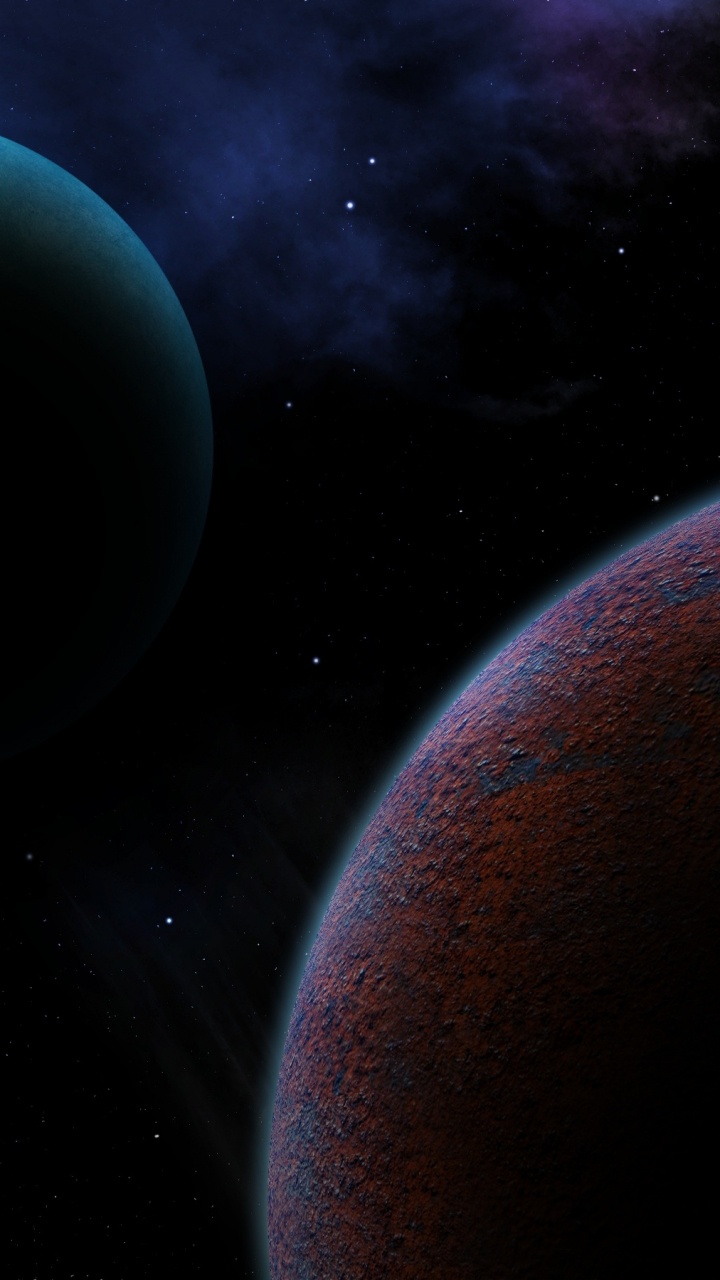 Обои планета, космос, космическое пространство, атмосфера, астрономический объект в разрешении 720x1280