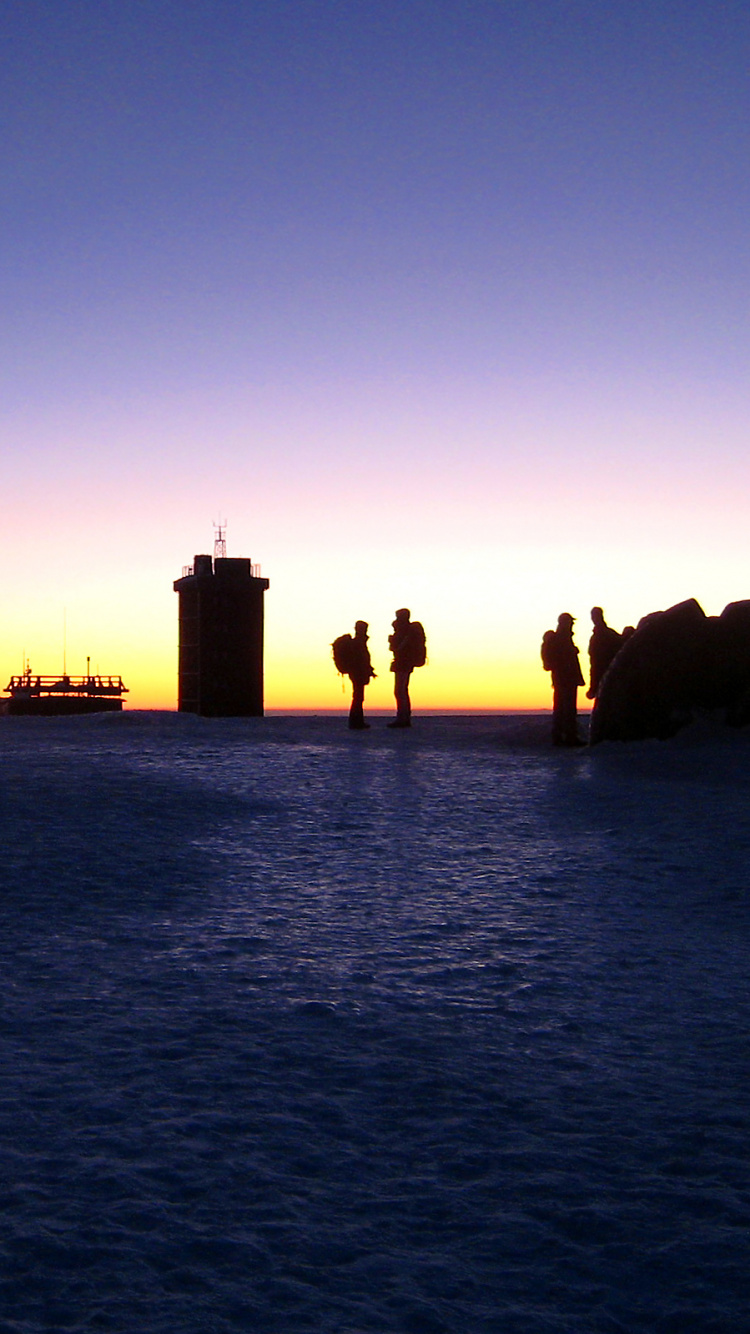 Обои горизонт, море, закат, океан, восход солнца в разрешении 750x1334