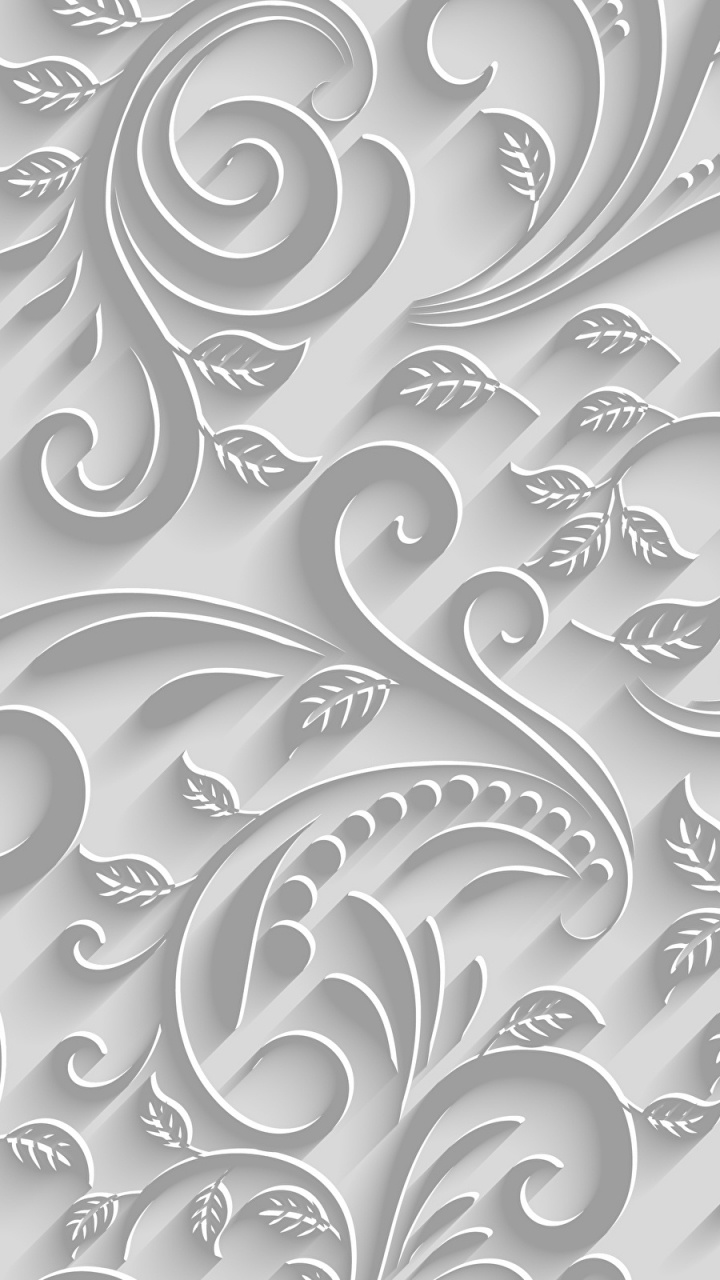 Обои иллюстрация, узор, дизайн, монохромный, векторная графика в разрешении 720x1280