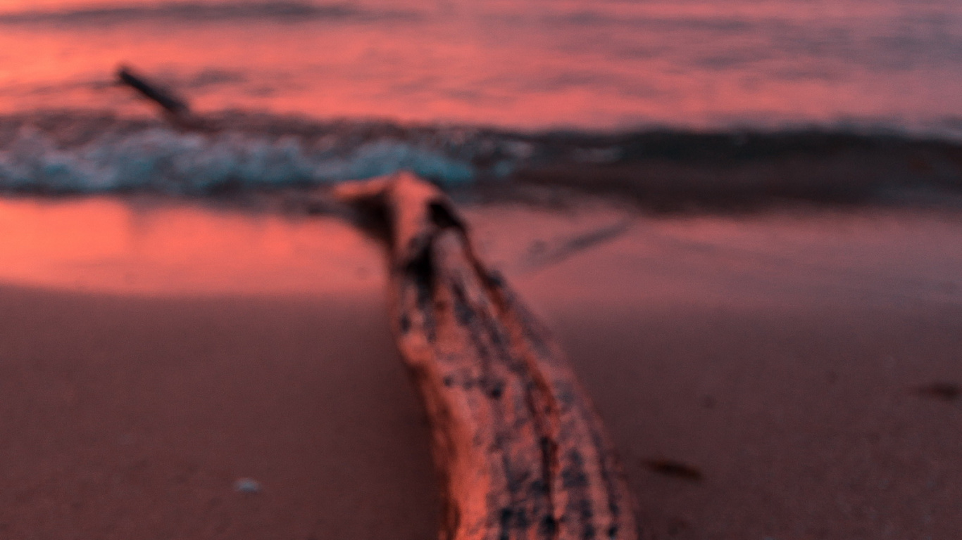 Обои закат, вода, море, облако, океан в разрешении 1366x768