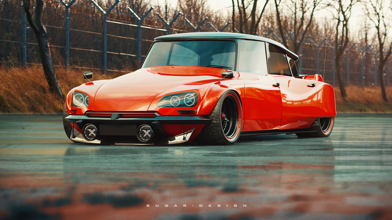 Обои citroen ds сахарное шоу, Цитрон ДС, лимон, легковые автомобили, bmw m3 в разрешении 1366x768