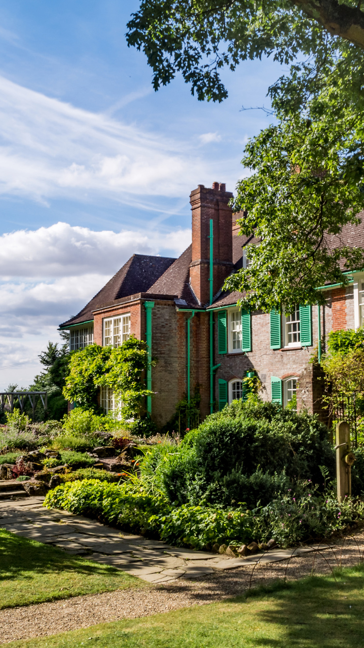 Обои Хаус, Лондон, дерево, коттедж, свойство в разрешении 750x1334