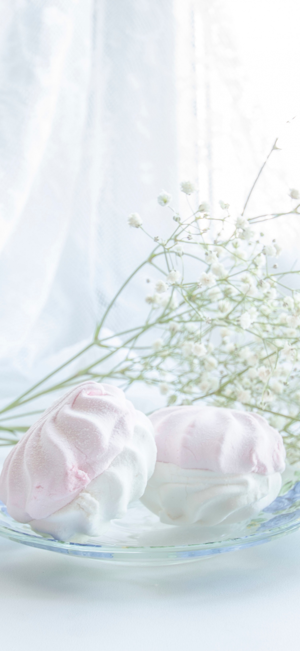 Обои ваза, дизайн, белые, ткань, натюрморт в разрешении 1242x2688