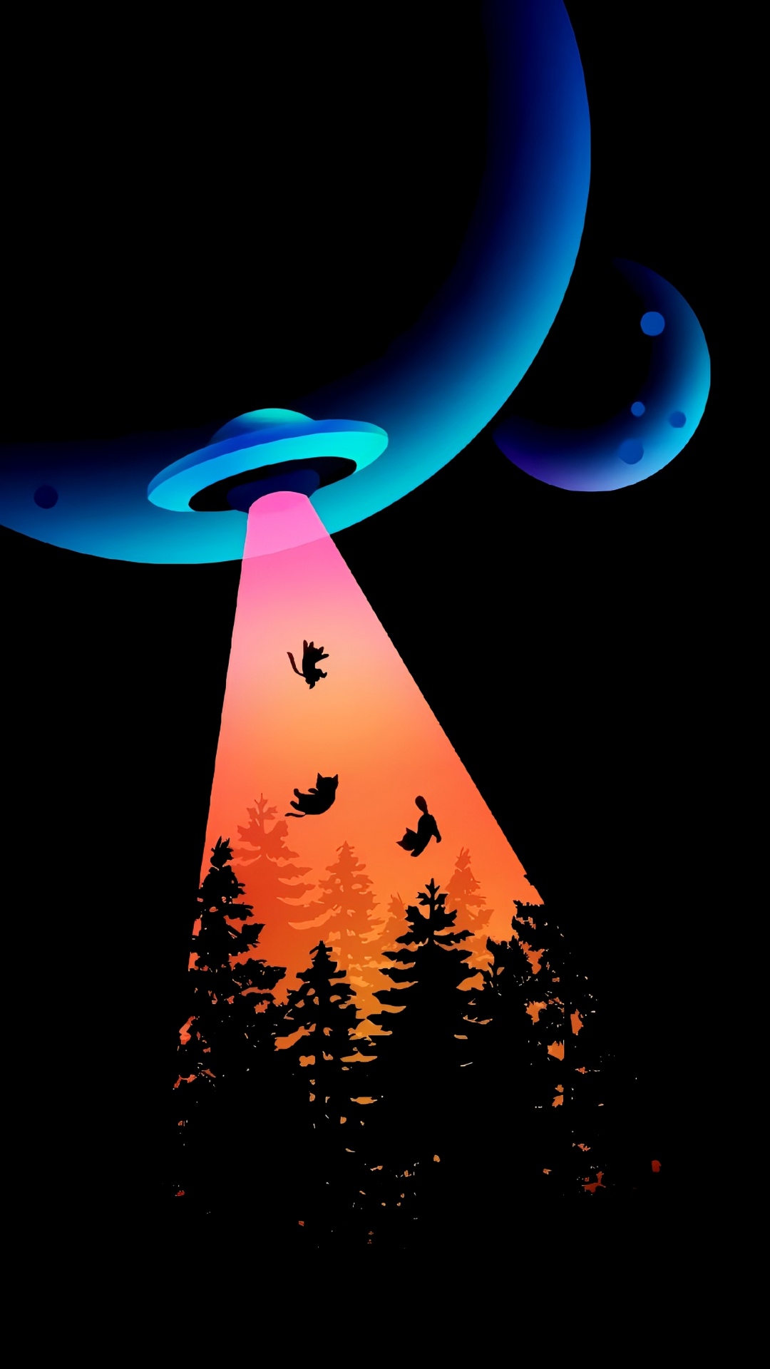 Обои свет, смартфон, атмосфера, дерево, арт в разрешении 1080x1920