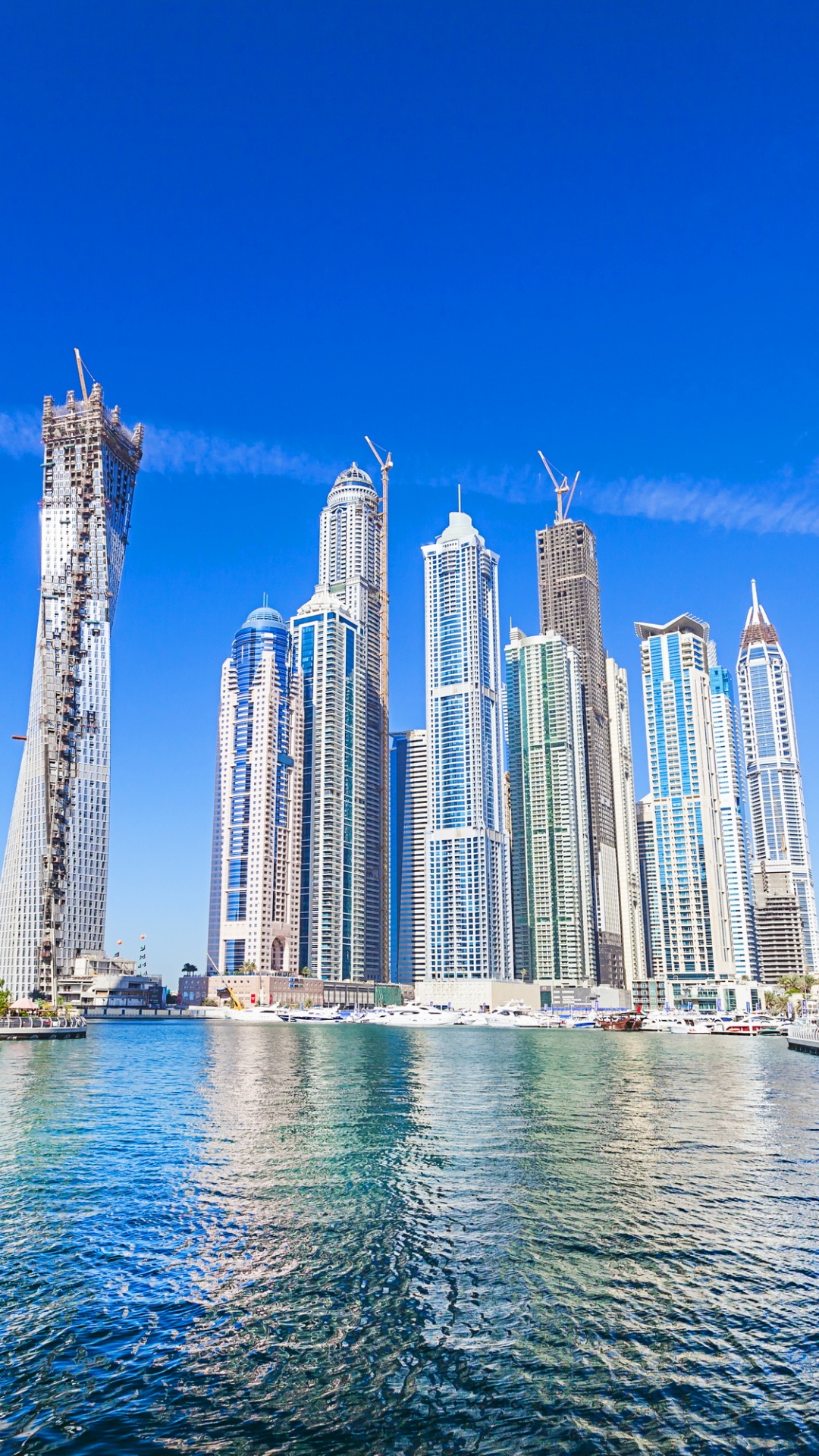 Обои Бурдж Халифа, город, небоскреб, городской пейзаж, городской район в разрешении 1080x1920