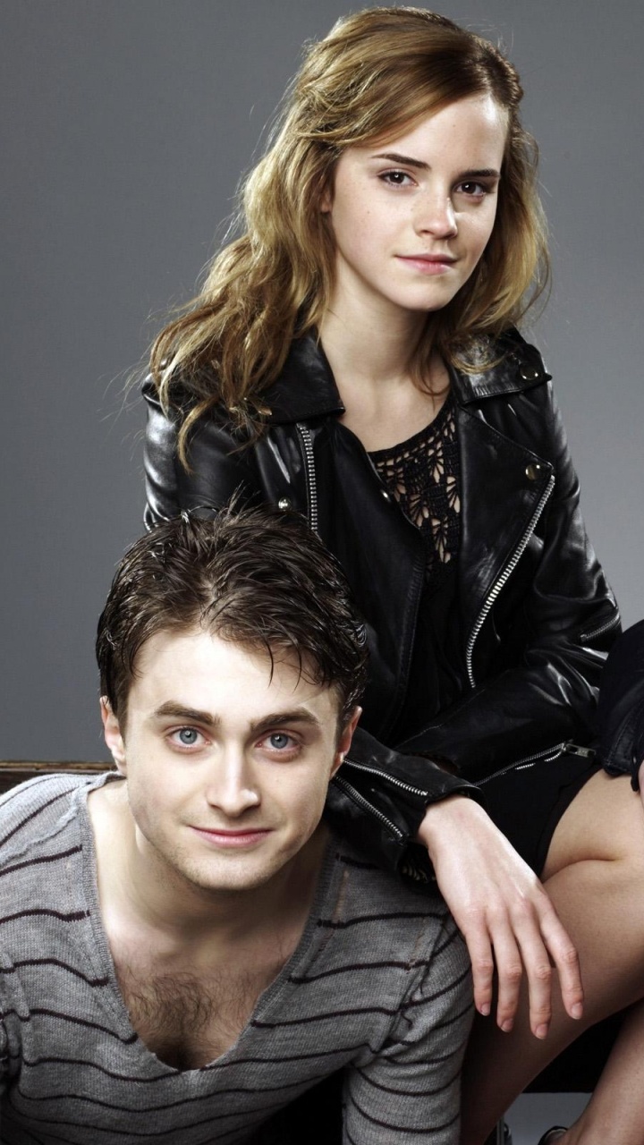 Обои Эмма Уотсон, Дэниел Редклифф, Рон Уизли, Гермиона грейнджер, Гарри Поттер в разрешении 720x1280