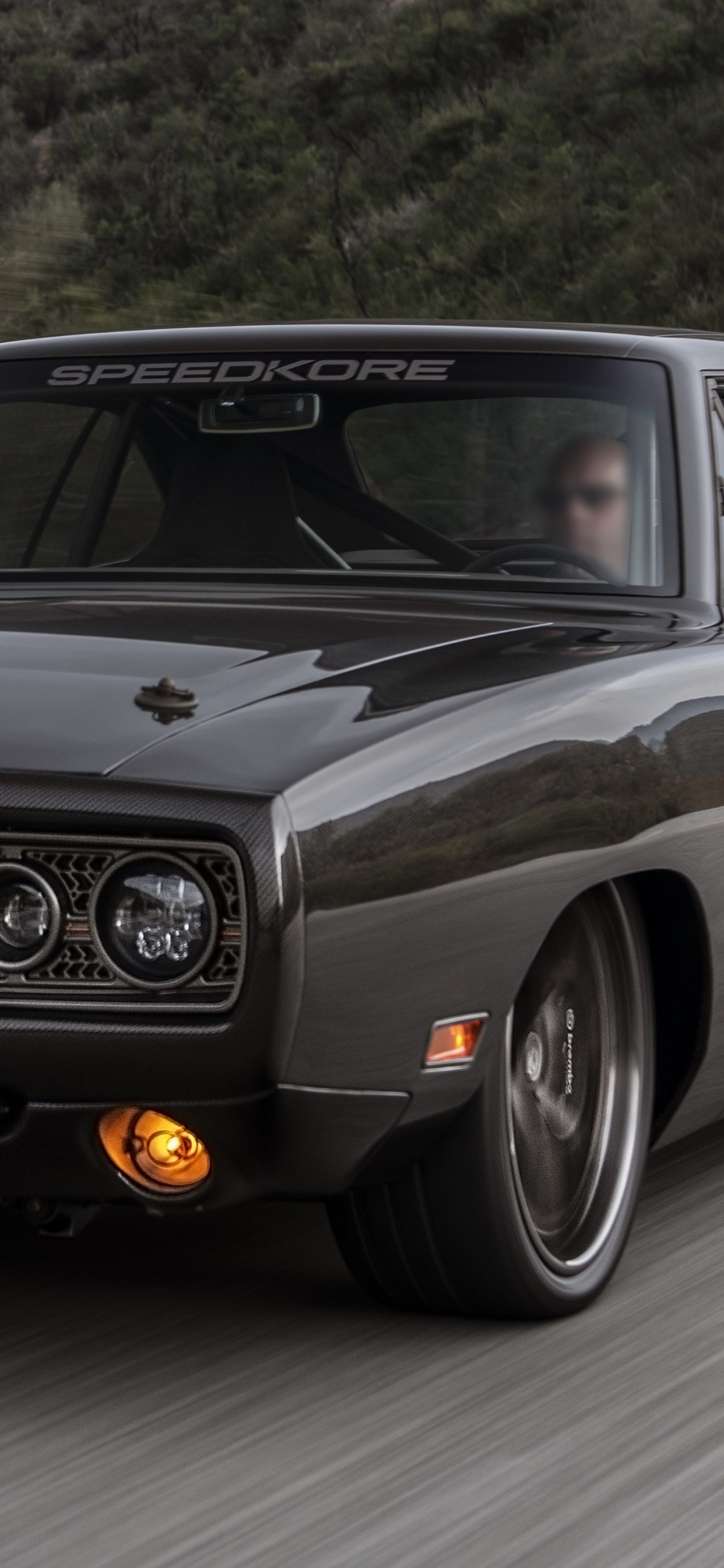 Обои dodge, мускул кар, авто, кузов купе, классический автомобиль в разрешении 1242x2688