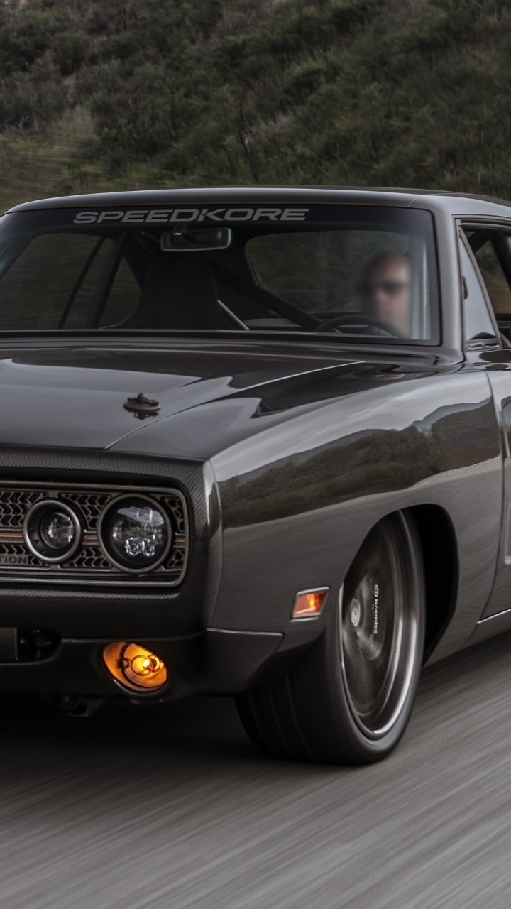 Обои dodge, мускул кар, авто, кузов купе, классический автомобиль в разрешении 720x1280