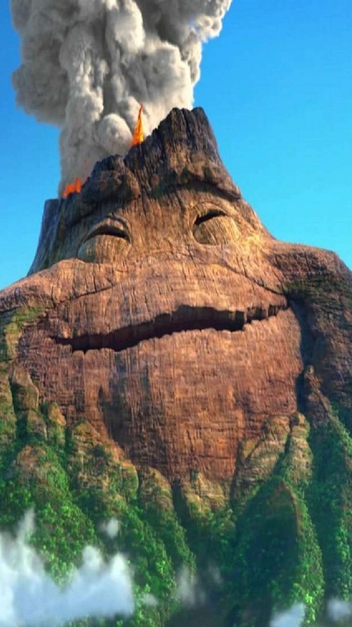 Обои пиксар, лава, краткость, Уолт Дисней, дерево в разрешении 720x1280